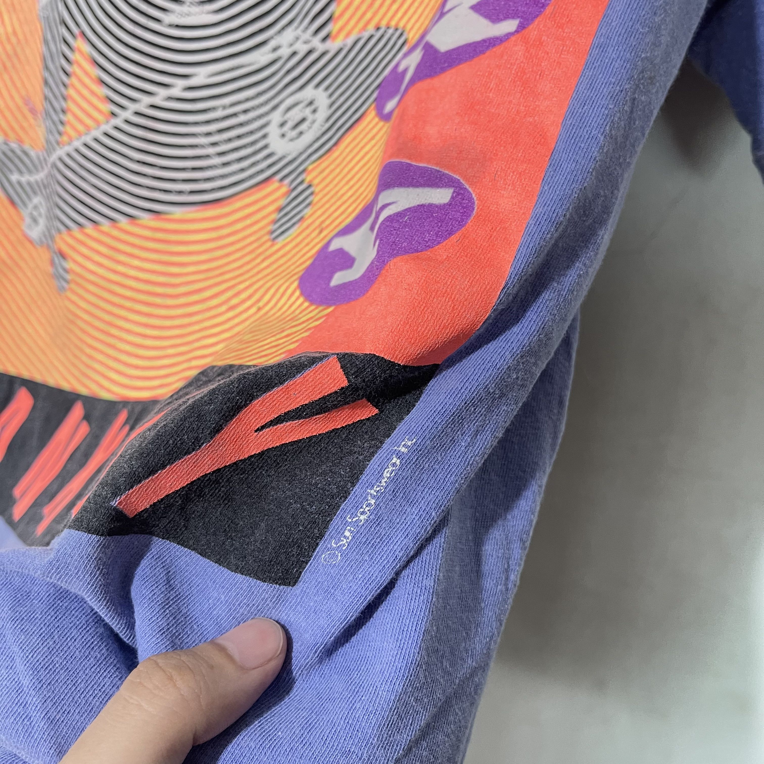 Vintage Vintage 90s Sky Anxiety Pocket Tee Size US XXS / EU 40 - 3 Thumbnail