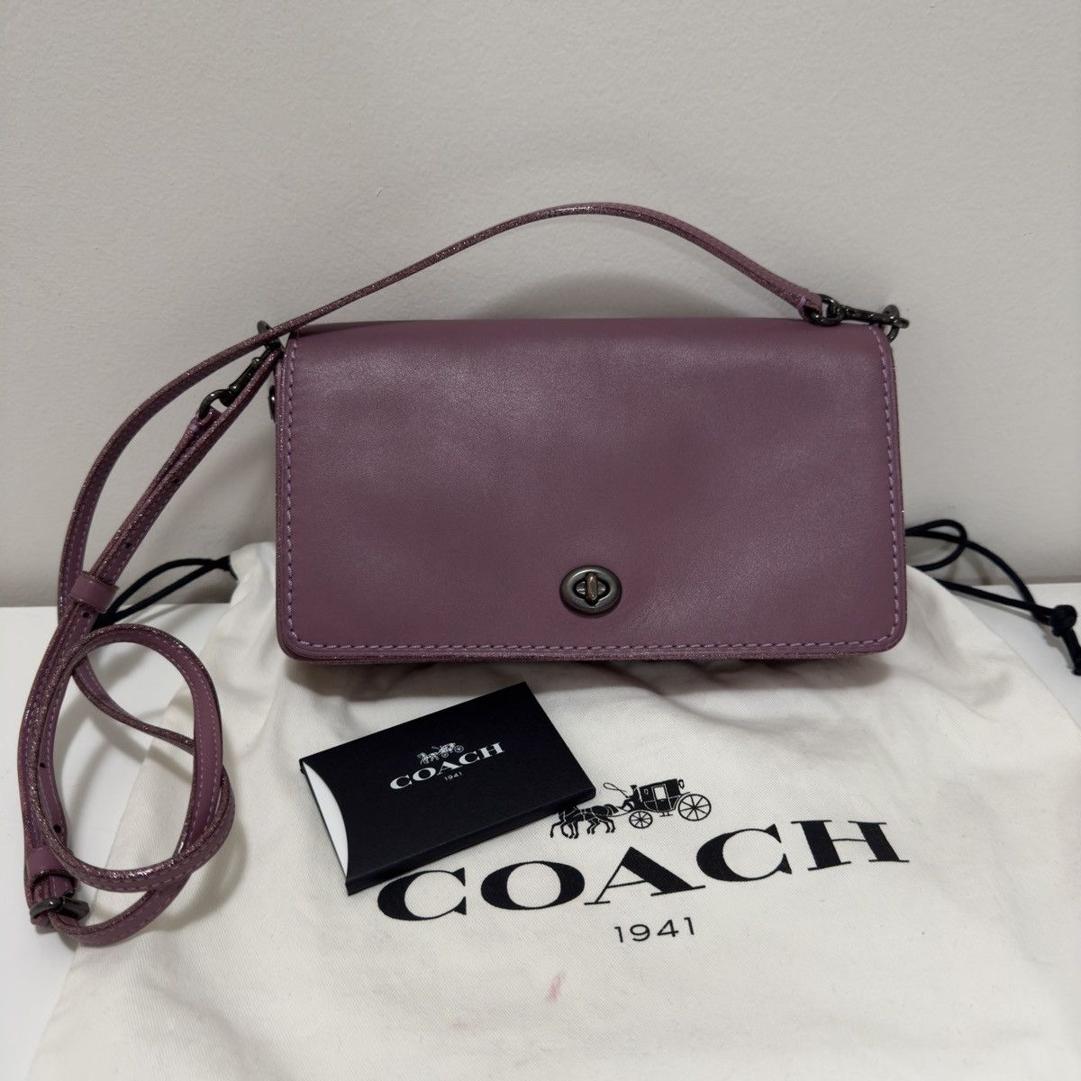 Coach Coach Pink Dinky Bag with Glitter Glaze Size ONE SIZE - 1 Thumbnail