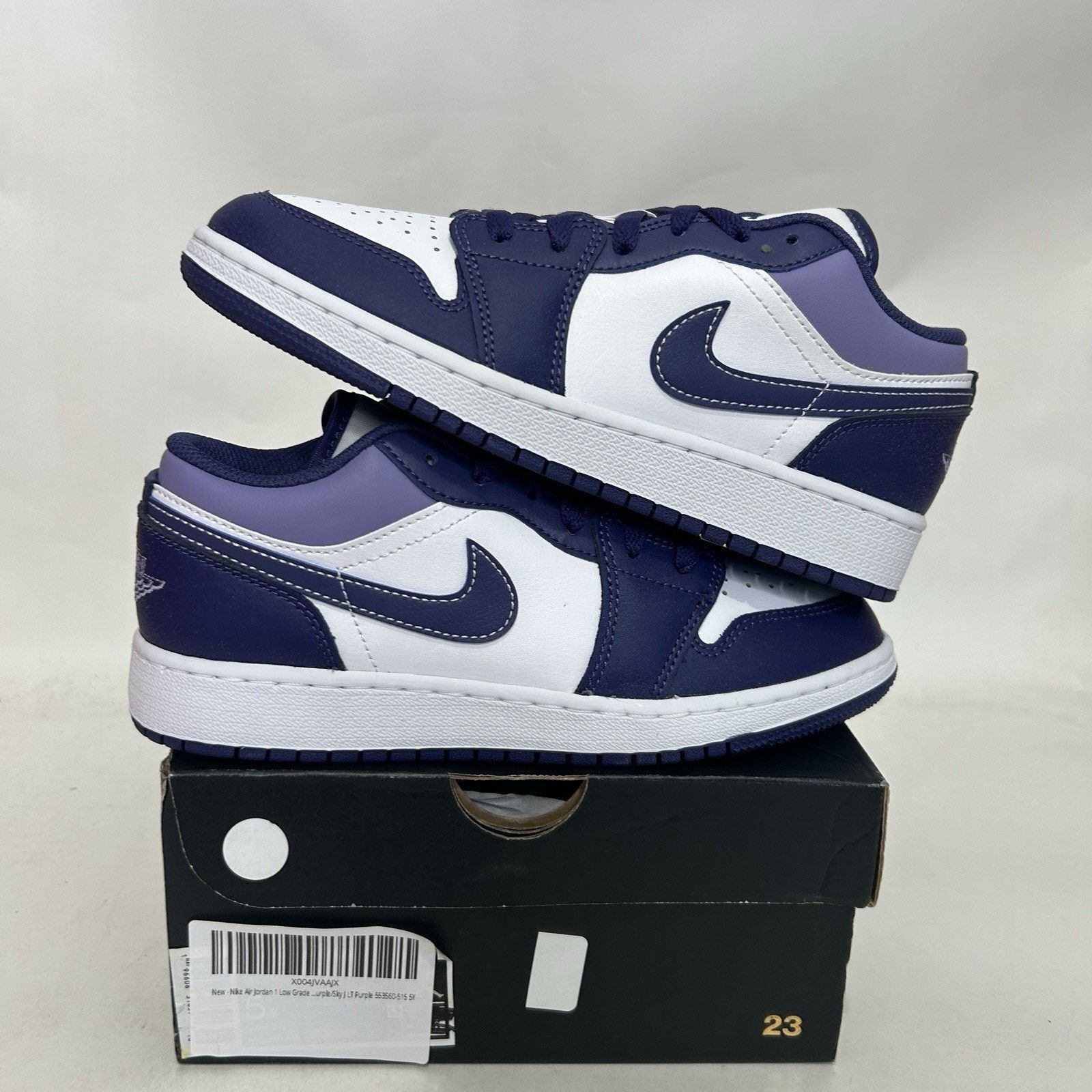 Nike Air Jordan 1 Low Retro GS “Blueberry/Sky Purple” 553560