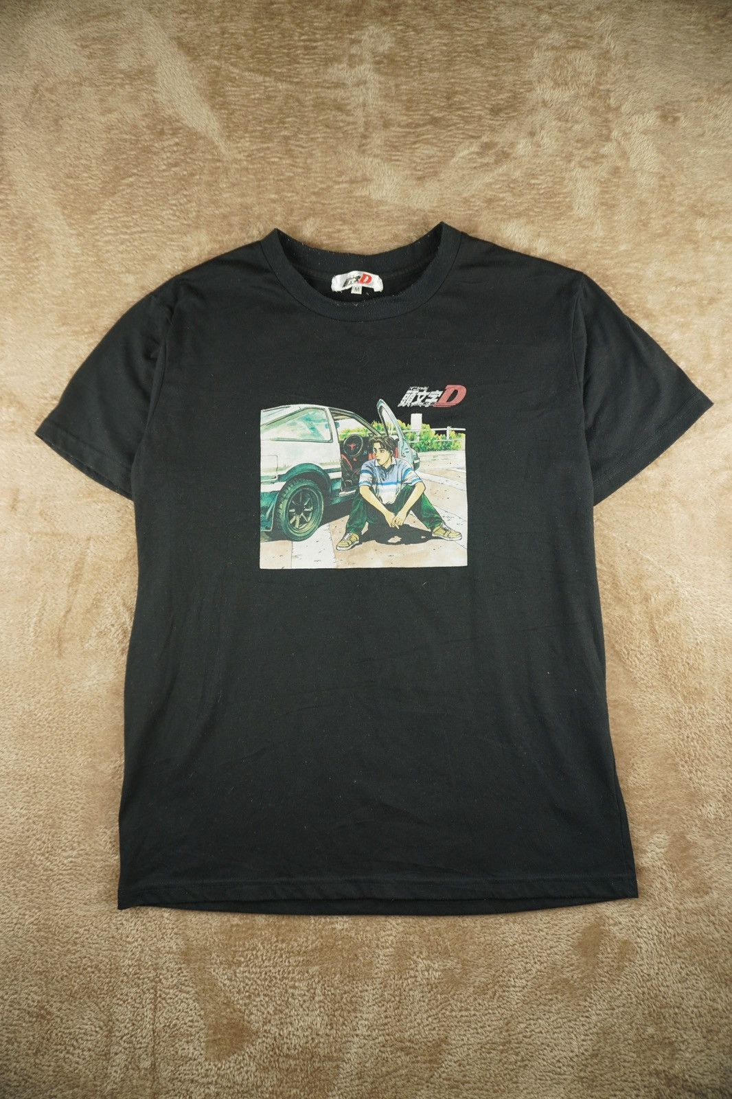 Cartoon Network Initial D Men T-shirt Black Toyota AE86 Takumi Fujiwara Japa Size US M / EU 48-50 / 2 - 2 Thumbnail