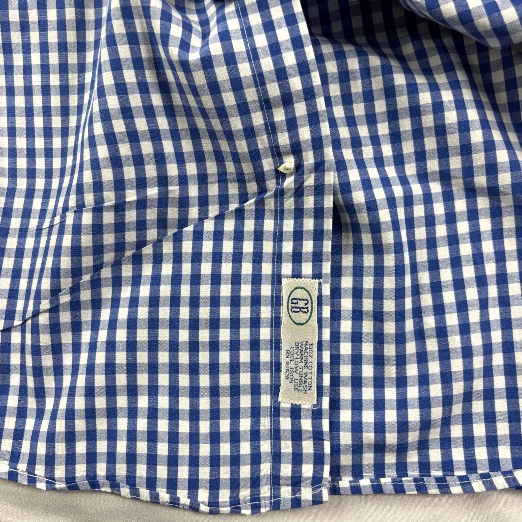 Vintage Gitman Bros Shirt Mens XL Blue Plaid Button-Up Long Sleeve Casual Formal Vintage Size 46R - 7 Thumbnail