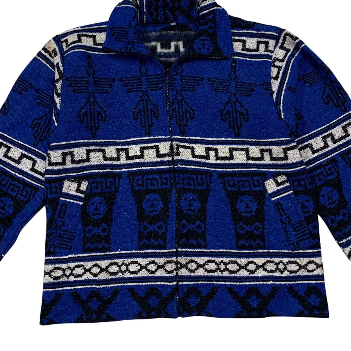Vintage Vtg Southwestern Aztec Thunderbird Motif Jacket Size US L / EU 52-54 / 3 - 3 Thumbnail