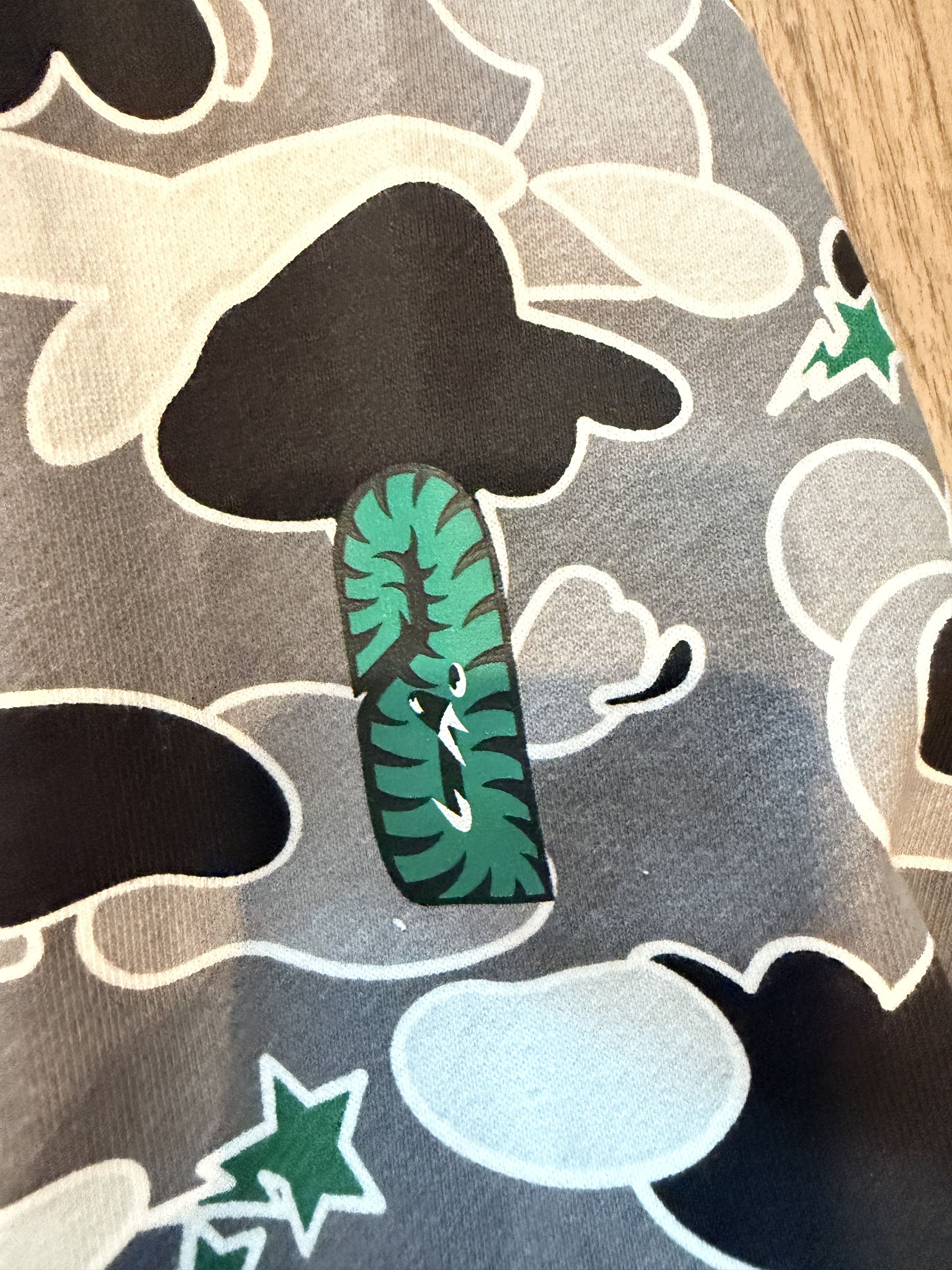 Bape Hidden NY x Bape Tiger Glitch Camo Full Zip Hoodie Shark Size US L / EU 52-54 / 3 - 7 Thumbnail