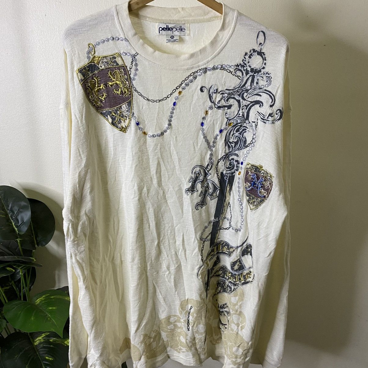 Pelle Pelle Pelle Pelle Affliction Design LS T Shirt Size US XXL / EU 58 / 5 - 2 Thumbnail