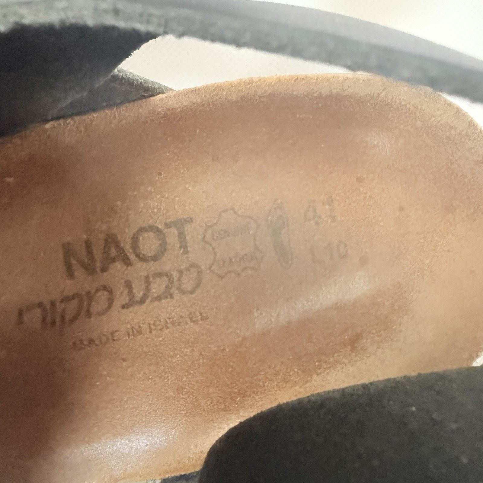 Other Naot Sandals Kayla Slingback Black Hook Loop Open Toe Wedge Size US 10 / IT 40 - 8 Thumbnail