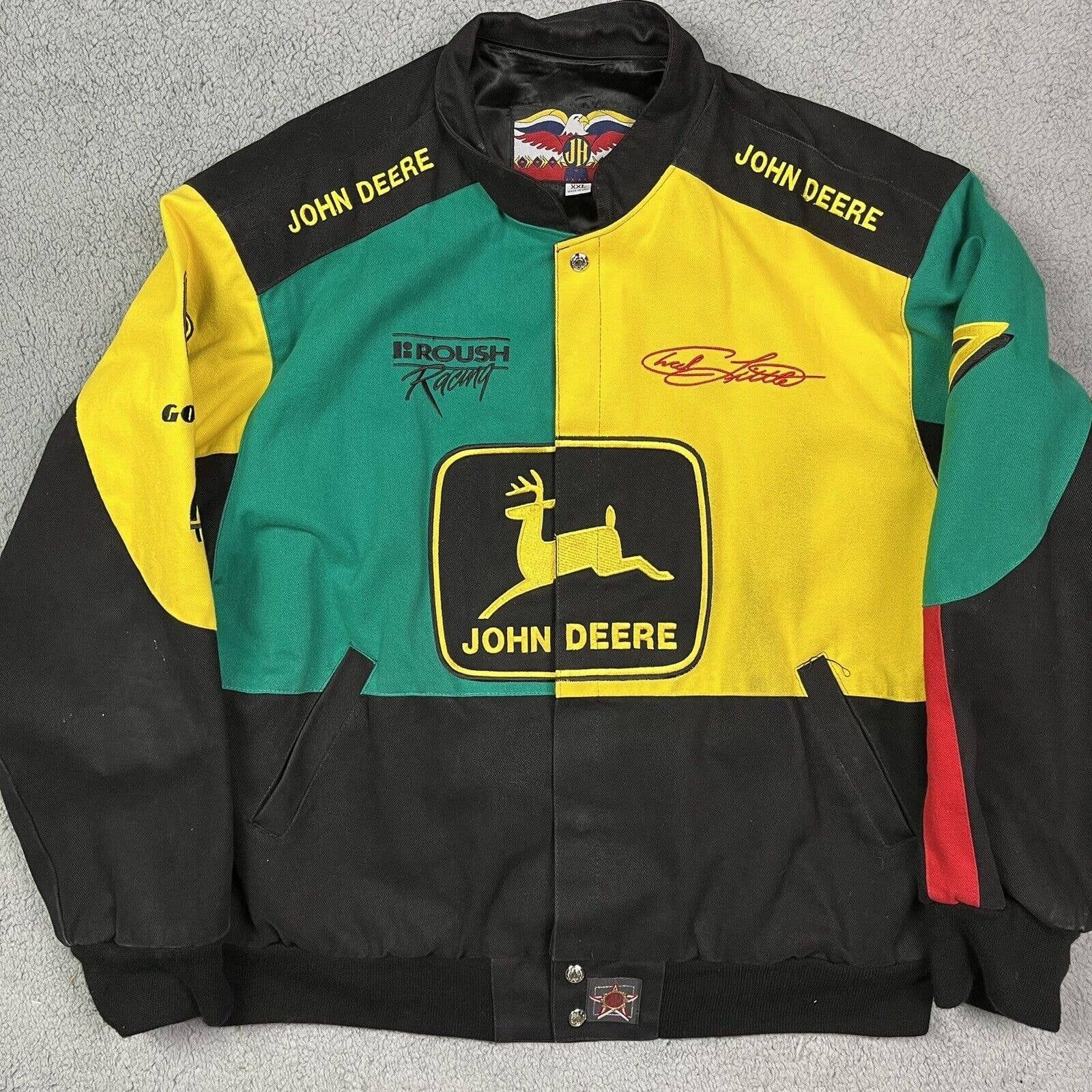 Jh Design Vintage John Deere Jacket Farming Tractor Coat JH Design ...