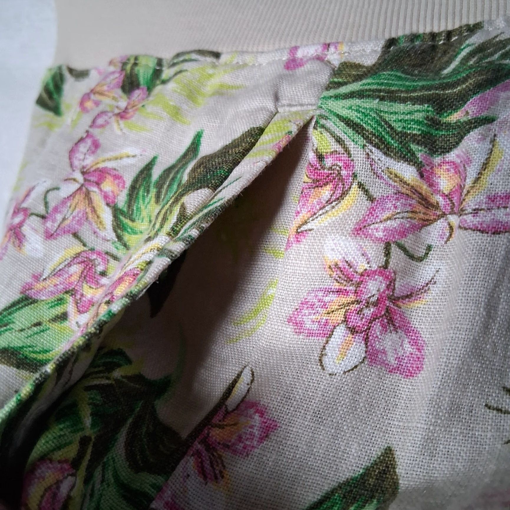J. Jill J. Jill Love Linen Pants Women S Beige Pink Floral Wide-Leg Cropped Beach Lounge Cropped Linen Pants Summer Spring Beachwear Womens Size 28" / US 6 / IT 42 - 7 Thumbnail