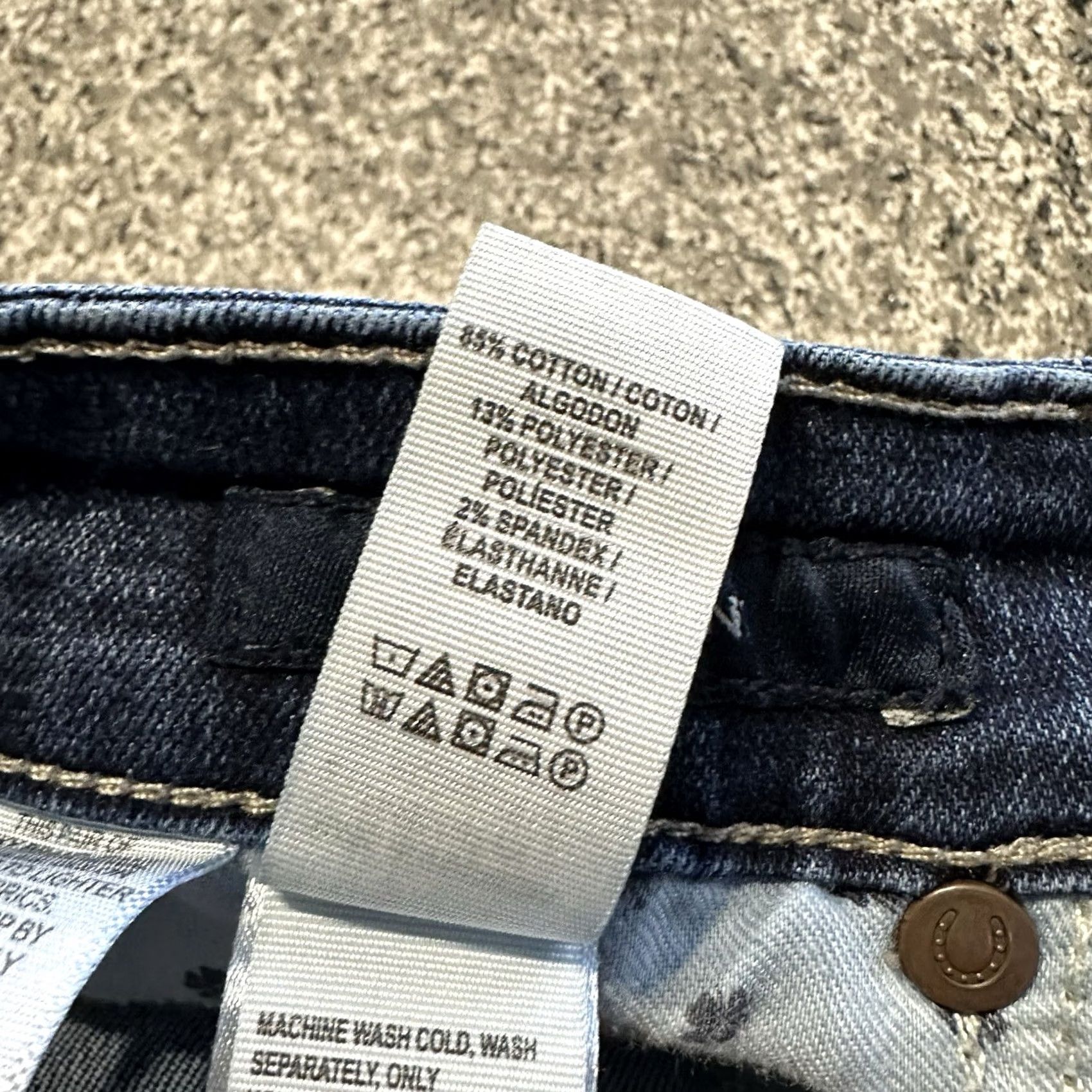 Lucky Brand Lucky Brand Jeans Womens 0 25x26 Ava Skinny Mid Rise Raw Hem Stretch Denim Ankle Jeans Blue Regular 5-Pocket Style 26 Inseam 25 Waist XS? Size 42" / US 20 - 6 Thumbnail