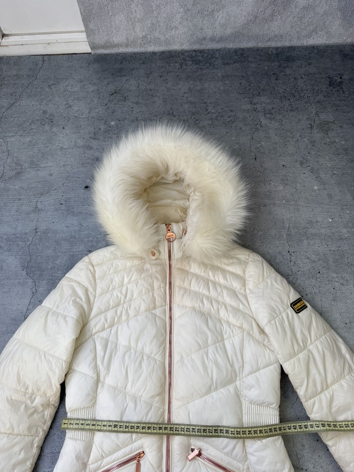 Barbour Vintage Barbour Fur Faux Down Jacket IfSixWasNine Y2K Size S / US 4 / IT 40 - 12 Thumbnail
