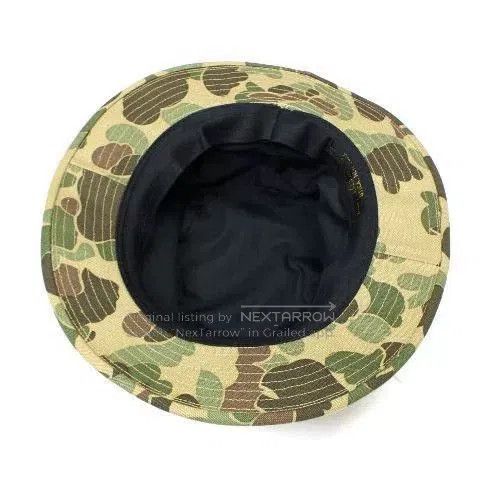 Freewheelers camo pattern wide-brim bucket hat. Size ONE SIZE - 7 Thumbnail