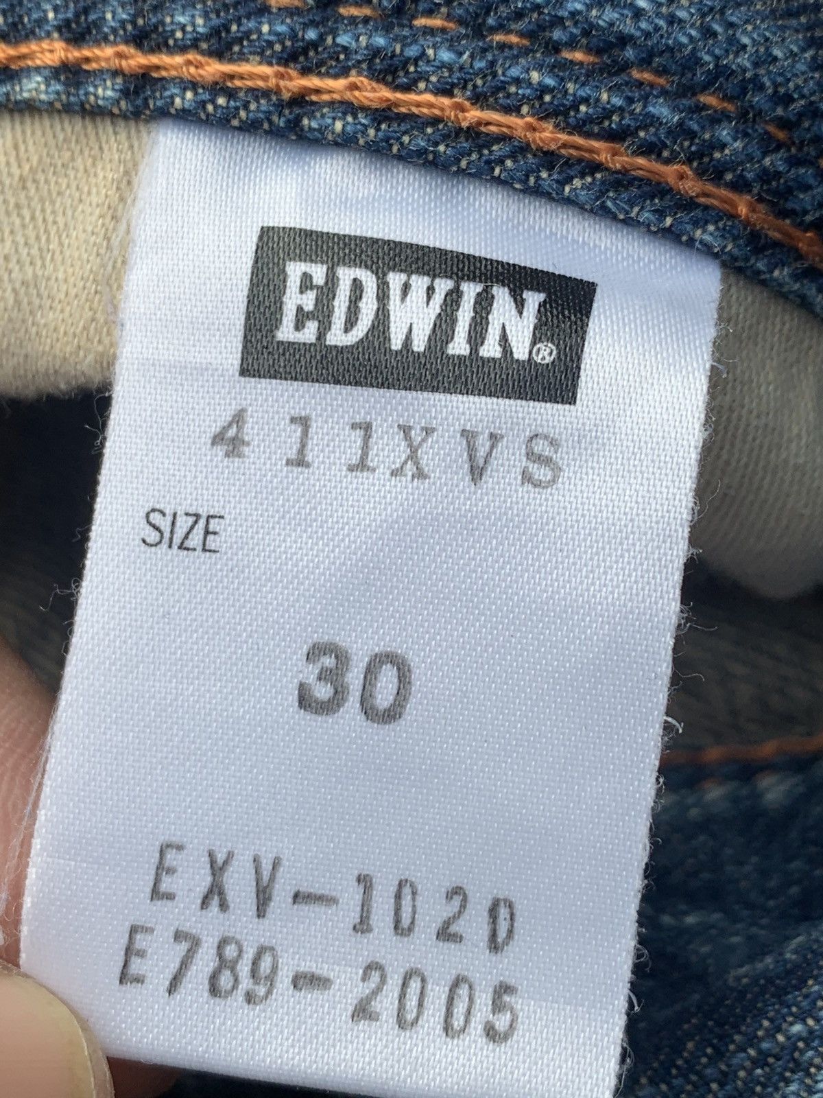 Edwin Y2K Edwin Denim Bootcut/Flare Jeans with Orange Stitching. Size US 30 / EU 46 - 7 Thumbnail