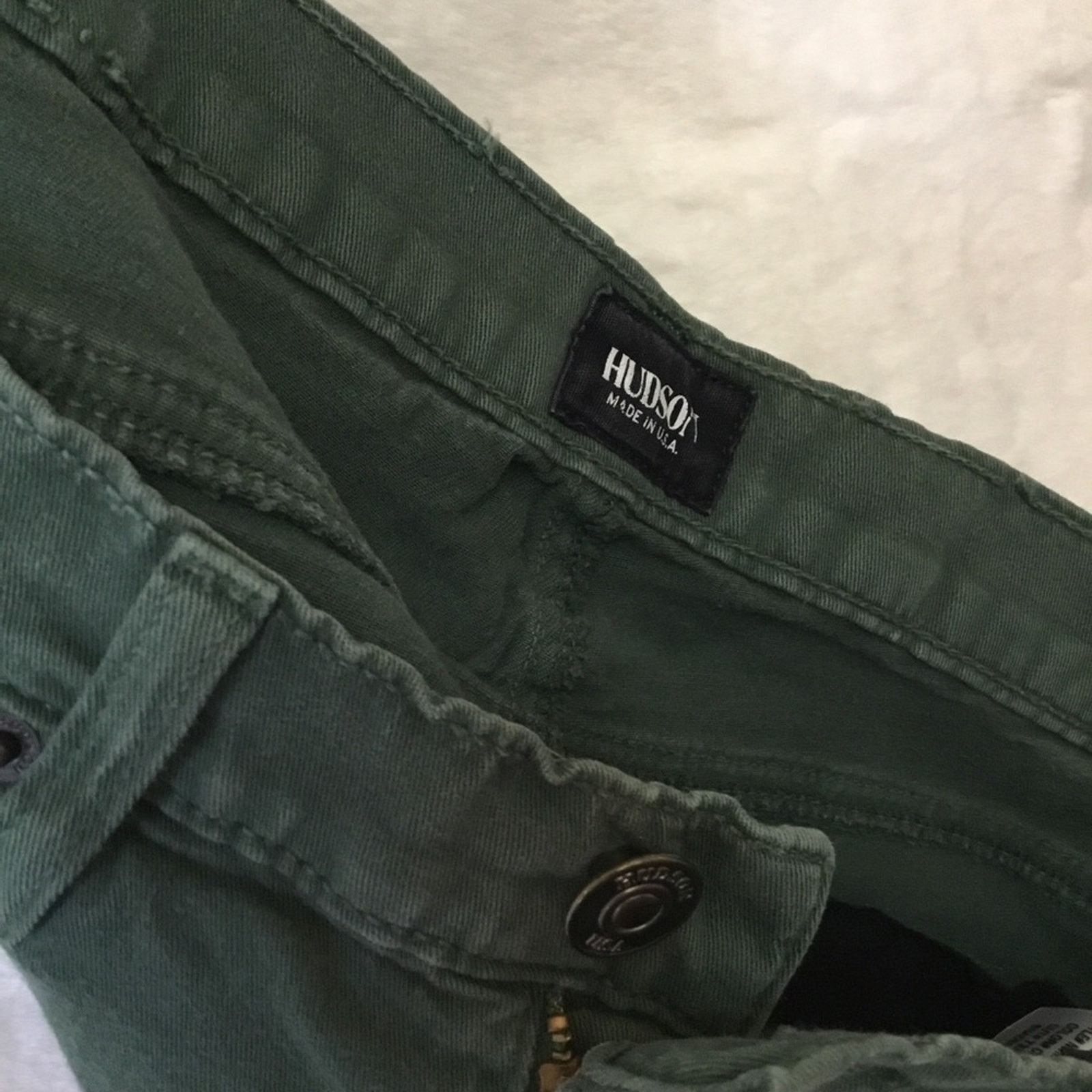Hudson Hudson Green Super Skinny Jeans Size 28" / US 6 / IT 42 - 14 Thumbnail