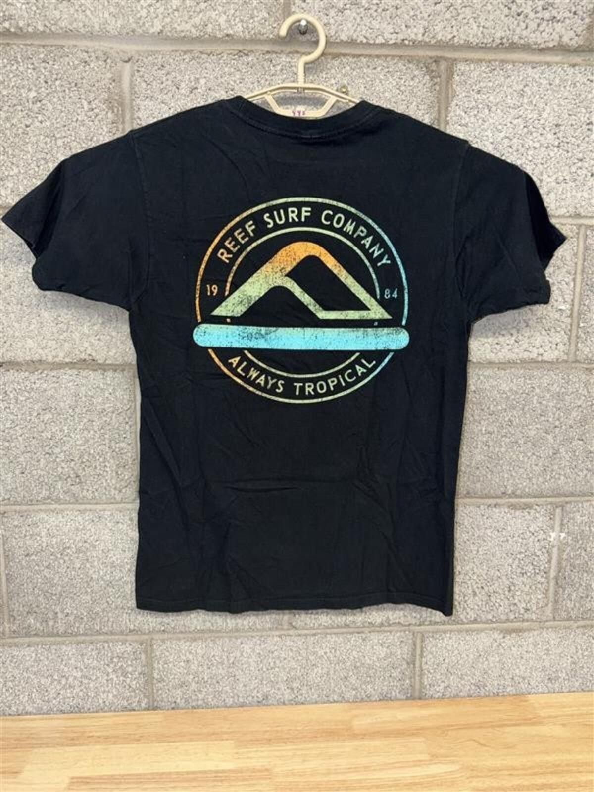 REEF Reef Surf Company T-Shirt M Black Logo Graphic 1984 Size US M / EU 48-50 / 2 - 2 Thumbnail