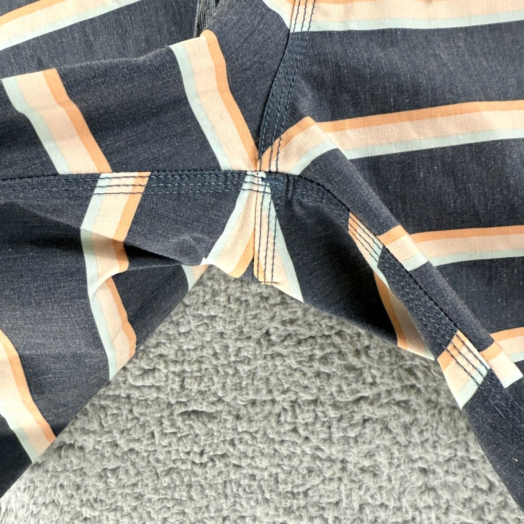 Roark Roark Chiller Ninepin Boardshorts Mens 32 Gray Stripe Surf Beach Outdoors Board Shorts Mens 32 Gray Stripe Beach Outdoors Size US 32 / EU 48 - 4 Thumbnail