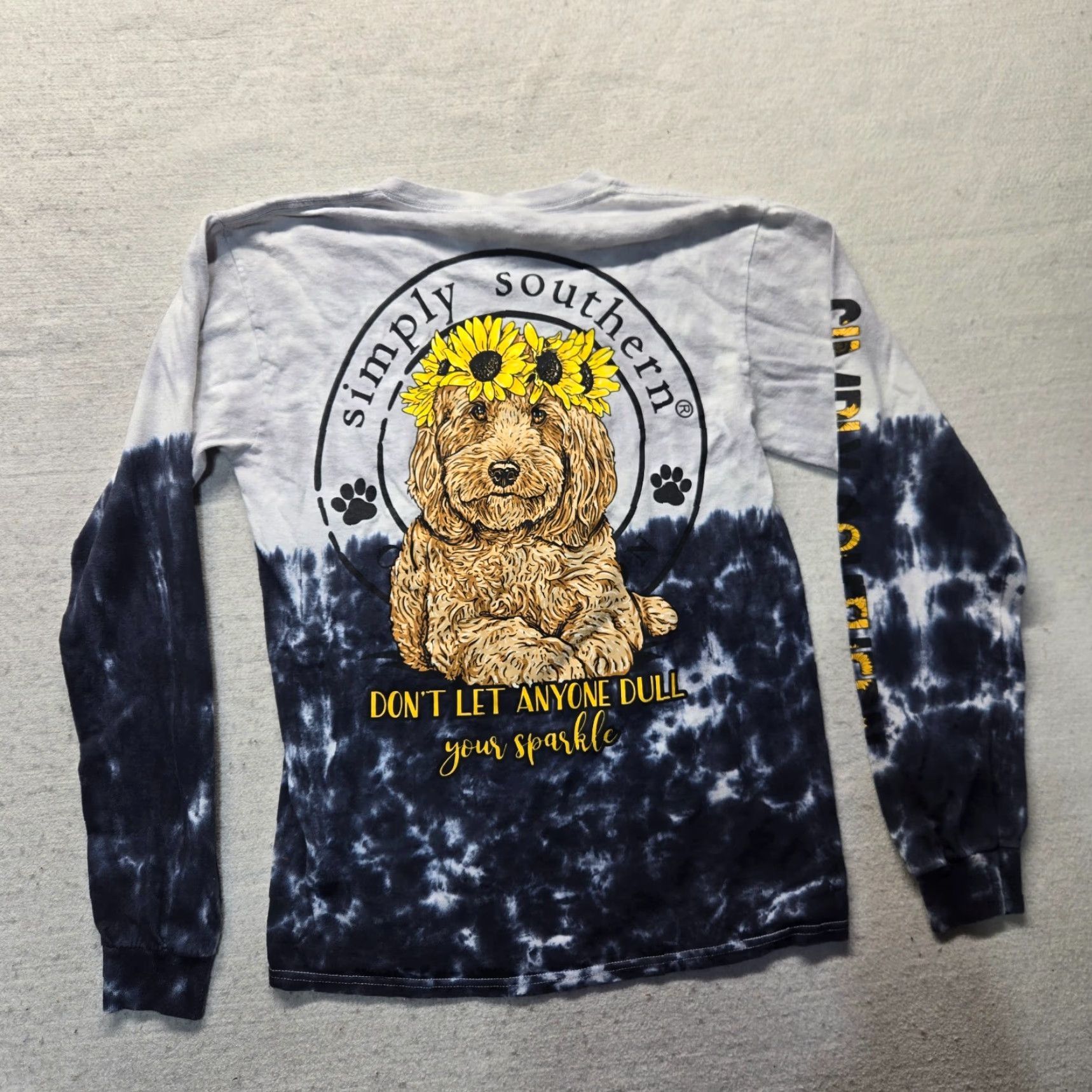 Vintage VINTAGE Simply Southern Dog Theme Long Sleeve T-Shirt Gray Tie Dye Womens S Size S / US 4 / IT 40 - 7 Thumbnail