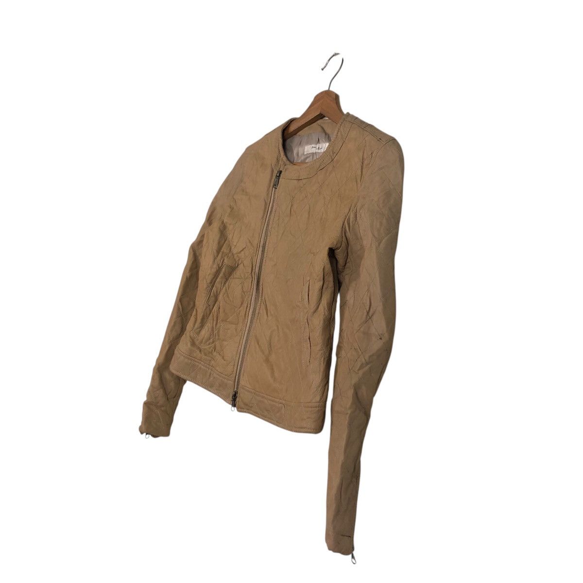 ADAM ET ROPE 📌Cropped Biker Leather Jacket Adam Et Rope Issey Miyake Size US M / EU 48-50 / 2 - 3 Thumbnail