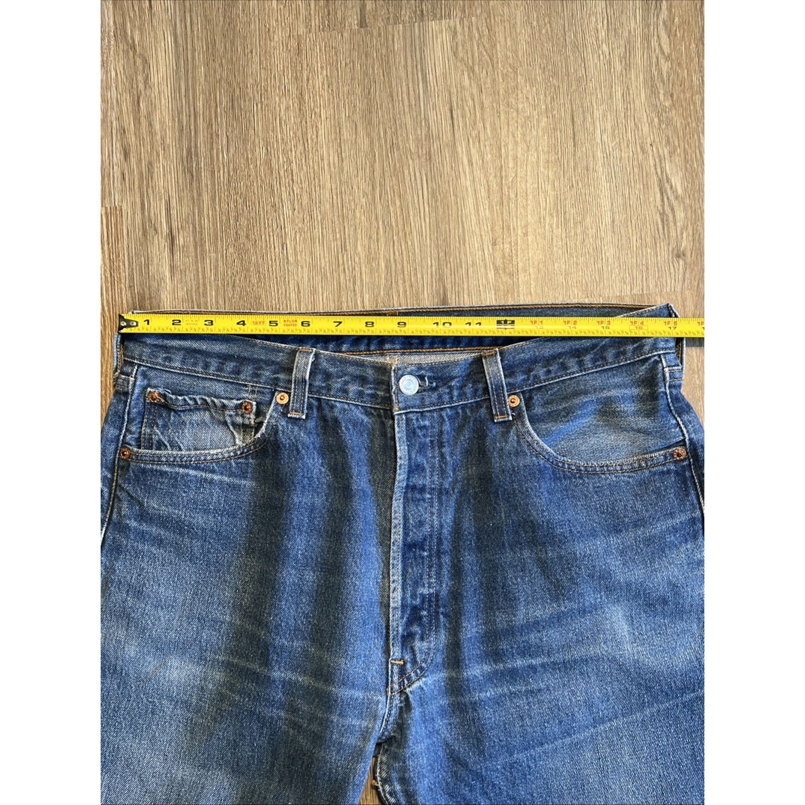 Levi's Vintage Levis 501 Jeans 34x26 90s Blue USA Made Denim Hige Size US 34 / EU 50 - 14 Thumbnail