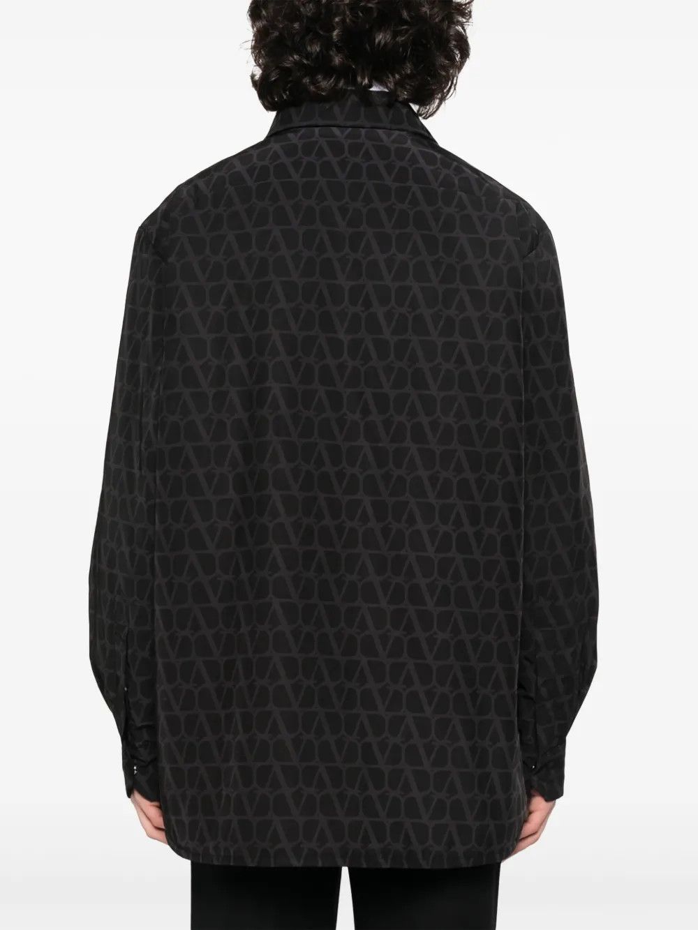 Valentino o1y0525 Patterned Overshirt in Black Size US M / EU 48-50 / 2 - 4 Thumbnail