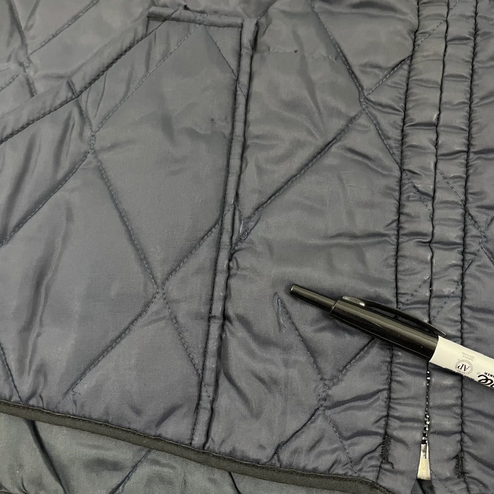Lee VINTAGE Lee Vest Mens XL Blueish Gray Outerwear Quilted Jacket Made in USA Size US XL / EU 56 / 4 - 5 Thumbnail