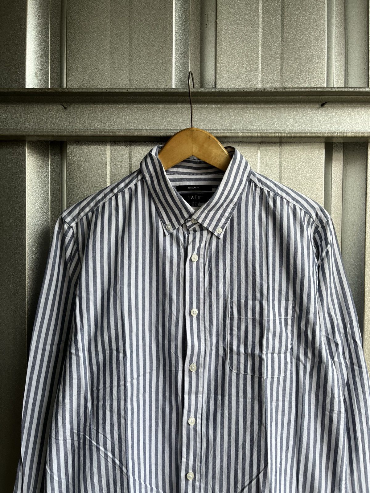 Other tate striped button up shirt long sleeve isseymiyake/cdg/ Size US L / EU 52-54 / 3 - 2 Thumbnail
