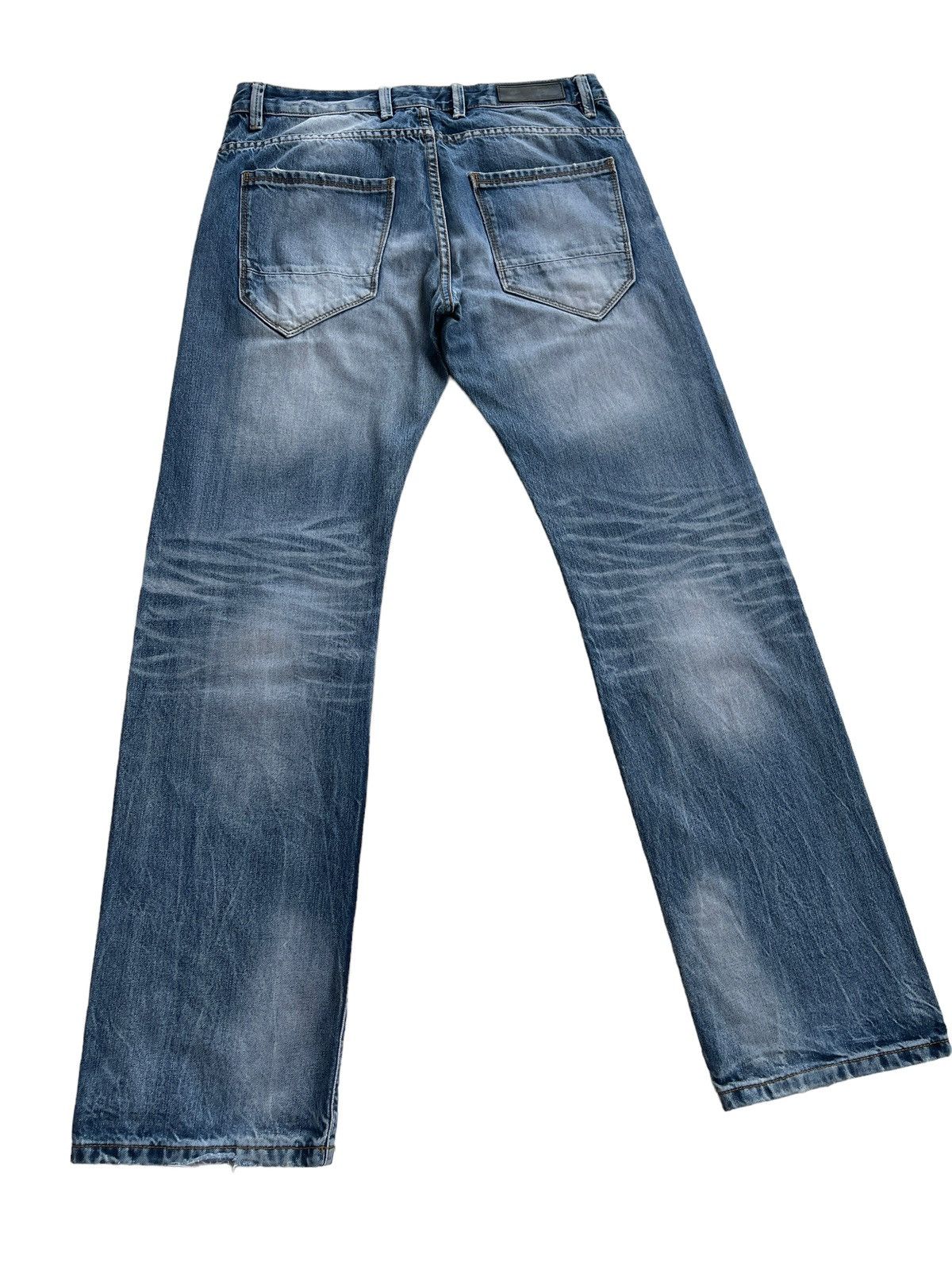 Japanese Brand Fishbone Japan Superior Distressed Rusty Denim Size US 32 / EU 48 - 7 Thumbnail
