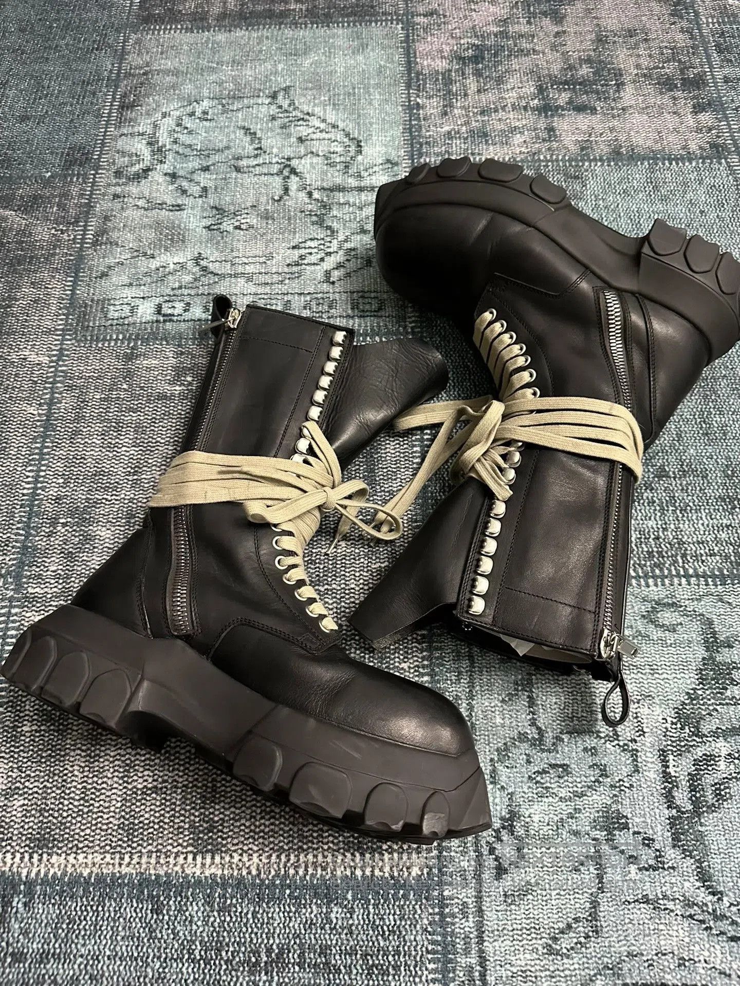 Rick Owens Rick Owens Octopus Strap Combat Boots. Size US 8 / IT 38 - 2 Thumbnail