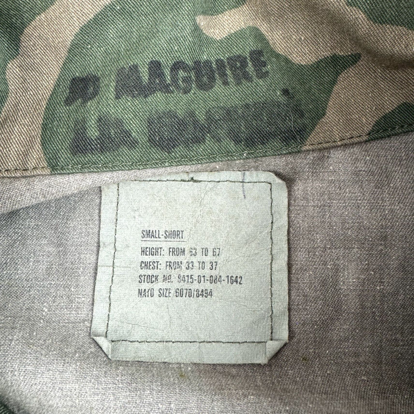 AMO VINTAGE US Marine Corps Camouflage Shirt Adult Small Military 80s Button-Up Mens Size US S / EU 44-46 / 1 - 4 Thumbnail