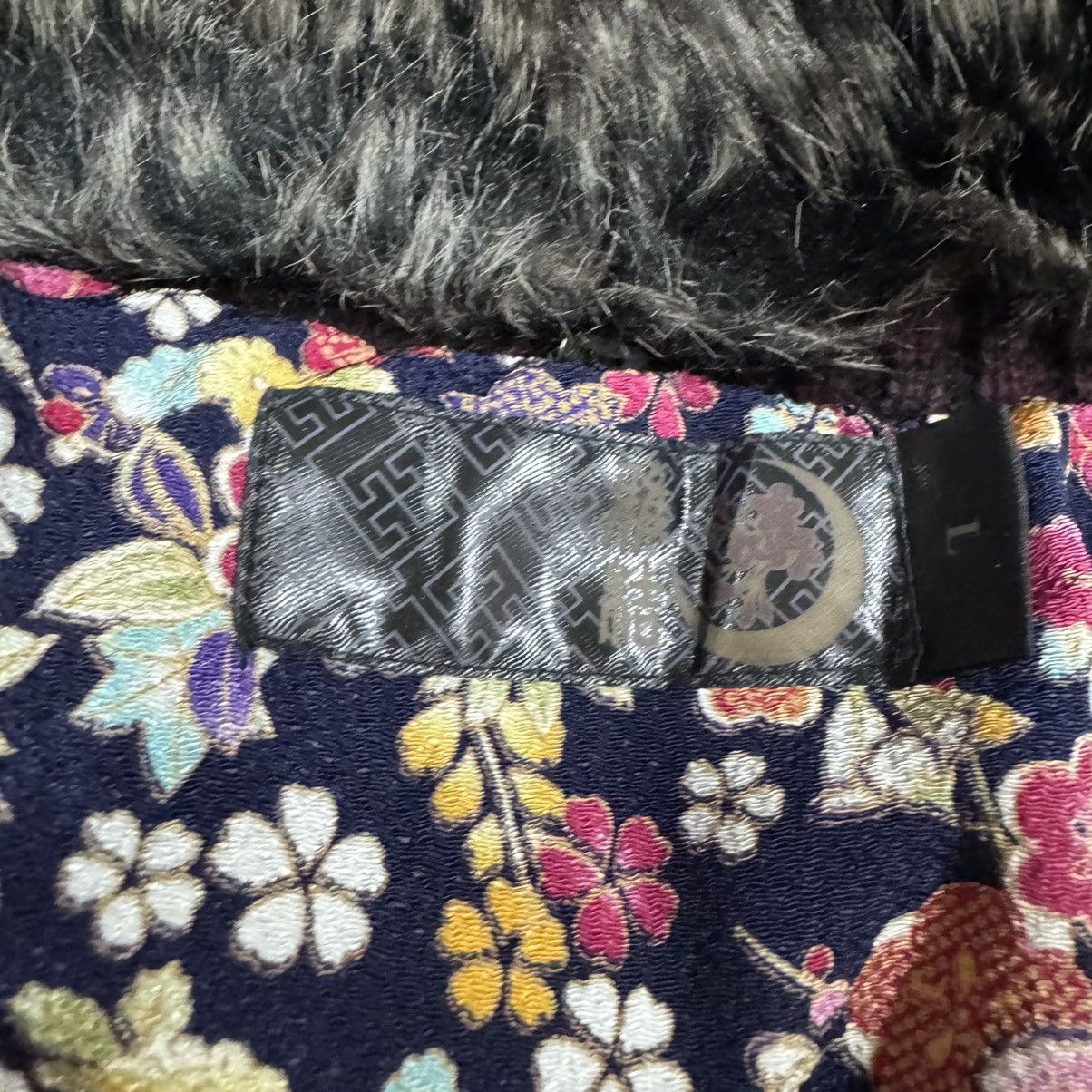 Japanese Brand Vtg🔥Japanese Brand Cable Knit Zipper Inner Fur Sweater Size US L / EU 52-54 / 3 - 18 Thumbnail