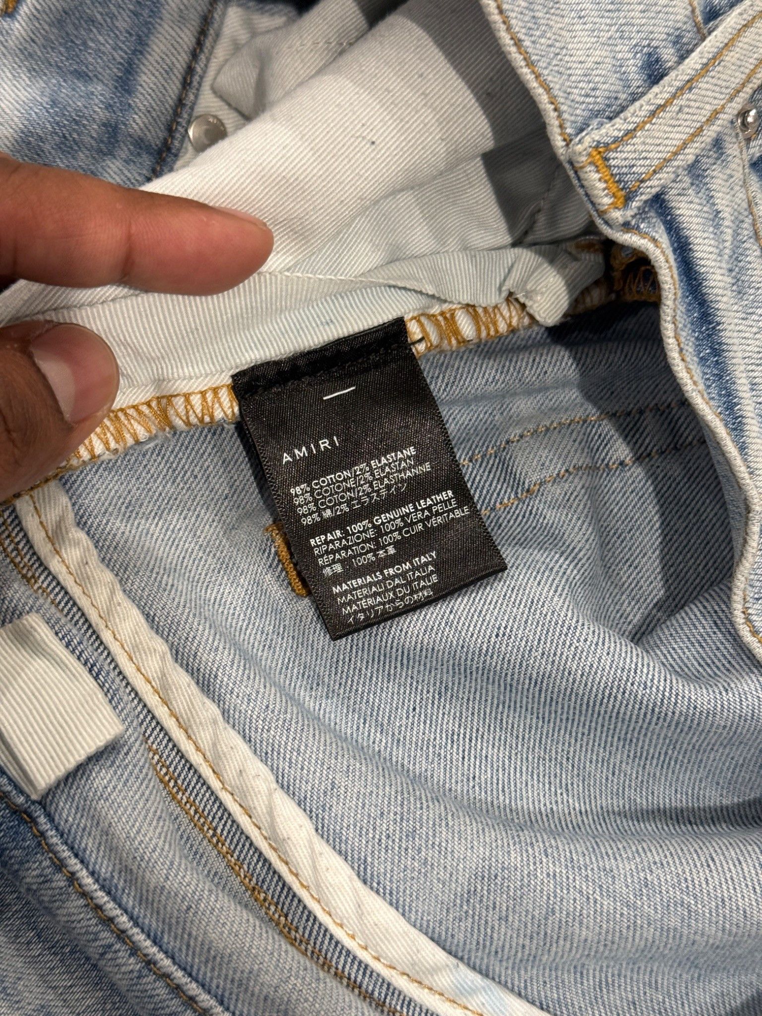 Amiri Amiri MX1 Distressed Jeans Blue Size US 32 / EU 48 - 6 Thumbnail