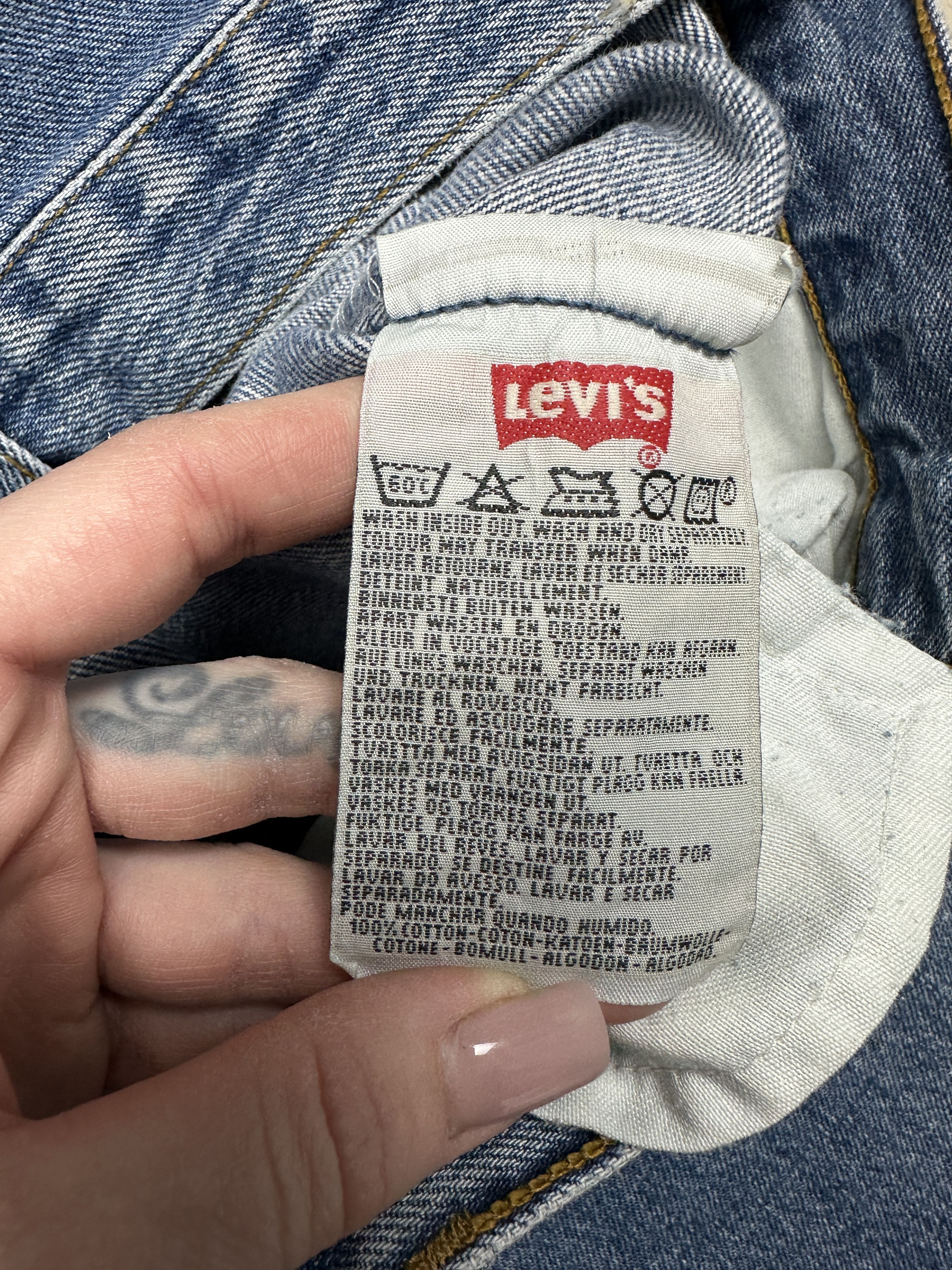 Levi's Levi's 501 90s Vintage Mens Denim Pants Jeans Size US 33 - 9 Thumbnail