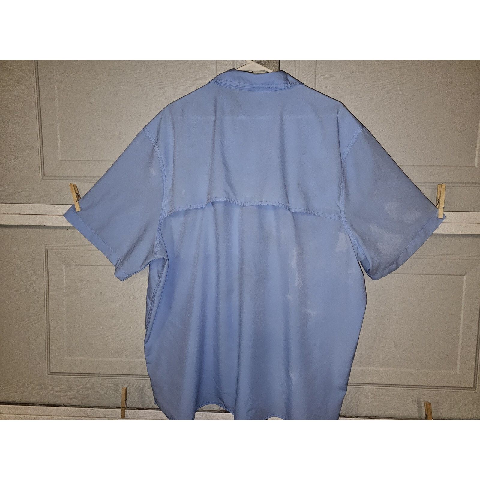 Eddie Bauer Eddie Bauer (2XL) Blue Button Up Polyester Shirt Size US XXL / EU 58 / 5 - 3 Thumbnail