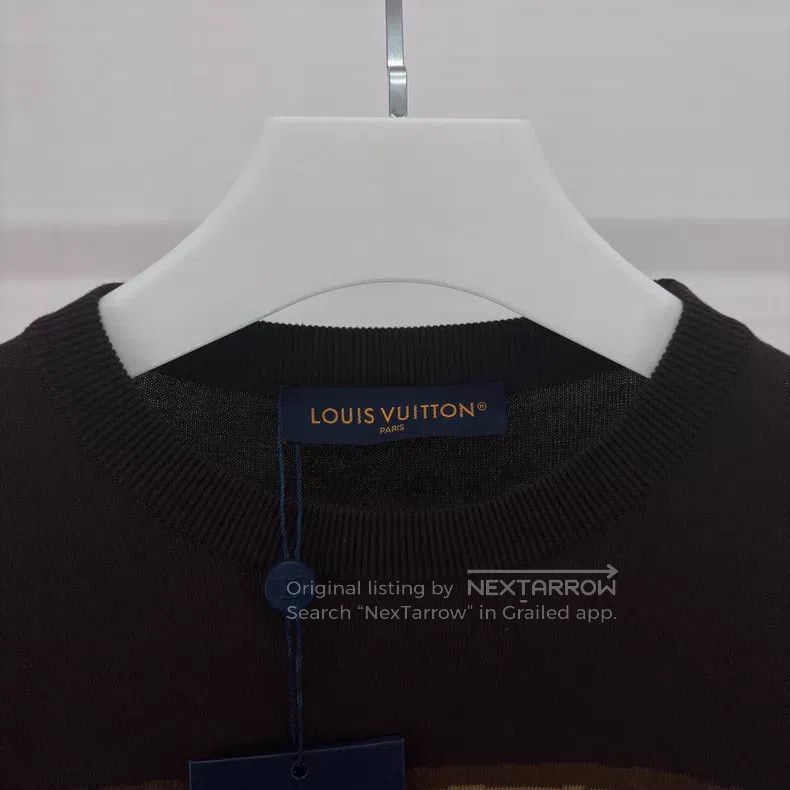 Louis Vuitton Louis Vuitton Fei Dong knitted brown box logo short sleeve Size US M / EU 48-50 / 2 - 3 Thumbnail