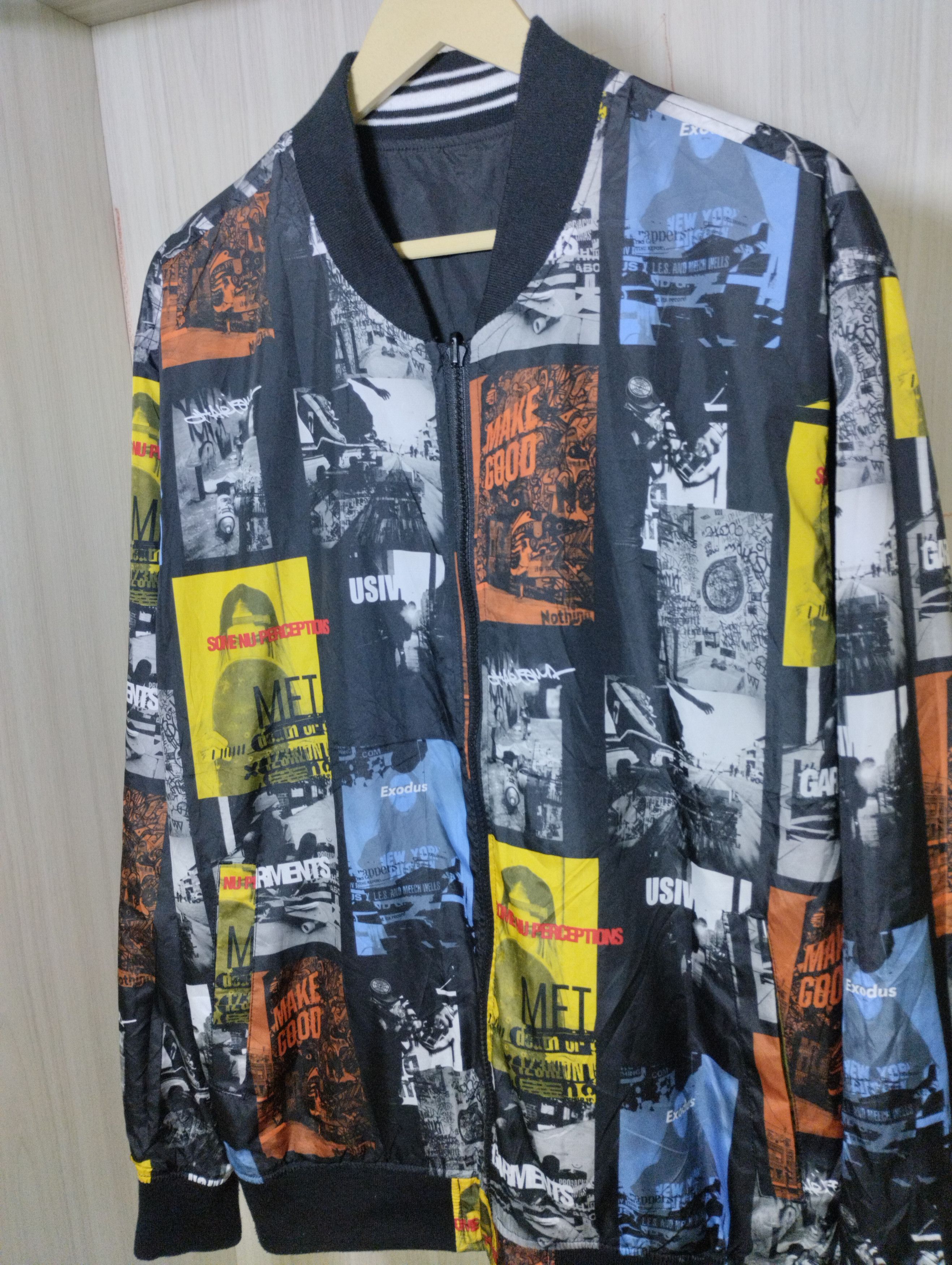 Japanese Brand Thunder storm reversible bomber jacket Size US XL / EU 56 / 4 - 3 Thumbnail