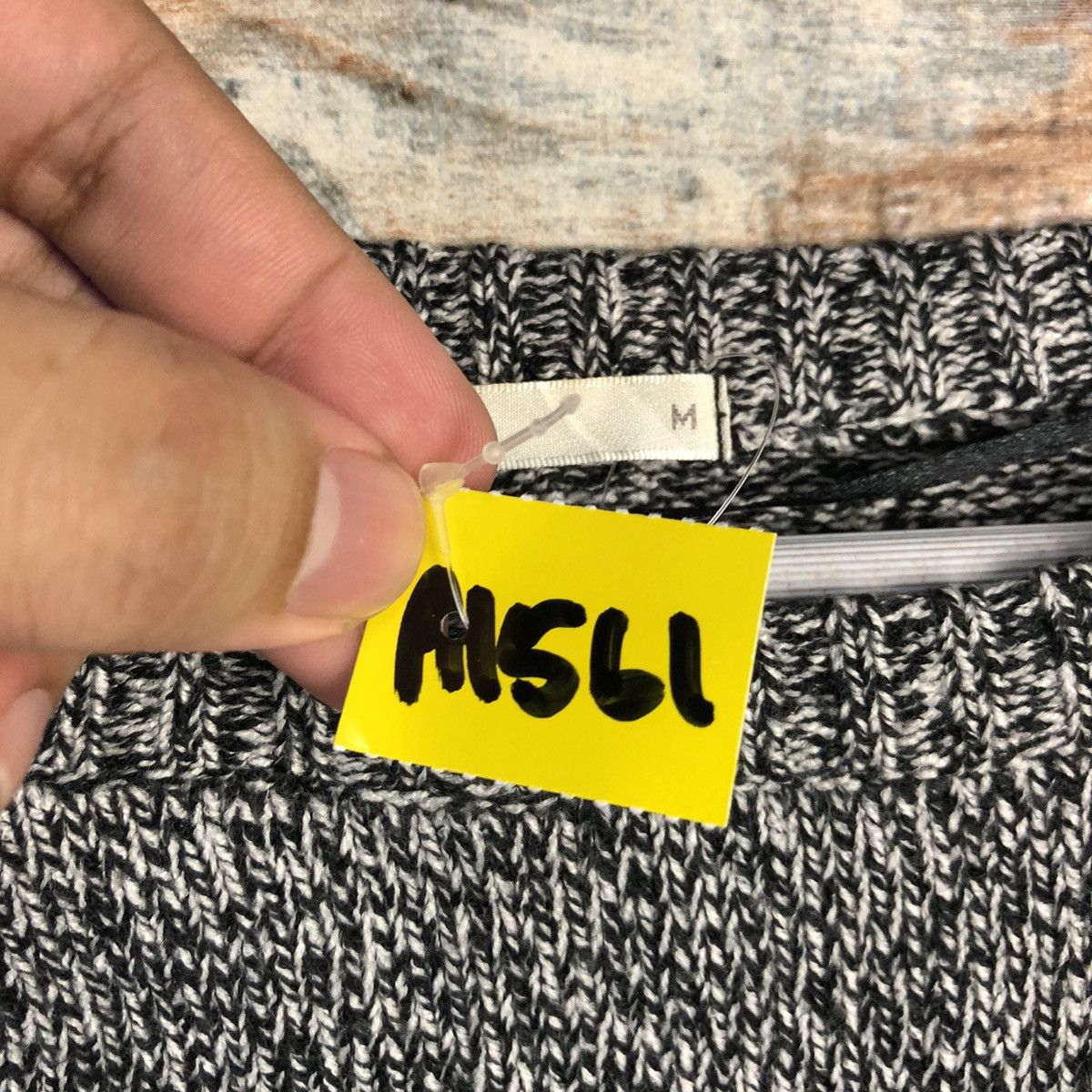 Homespun Knitwear × Japanese Brand × Vintage Aitals Zeal Black stripe Knitwear sweatshirt #A1559 Size US M / EU 48-50 / 2 - 12 Thumbnail