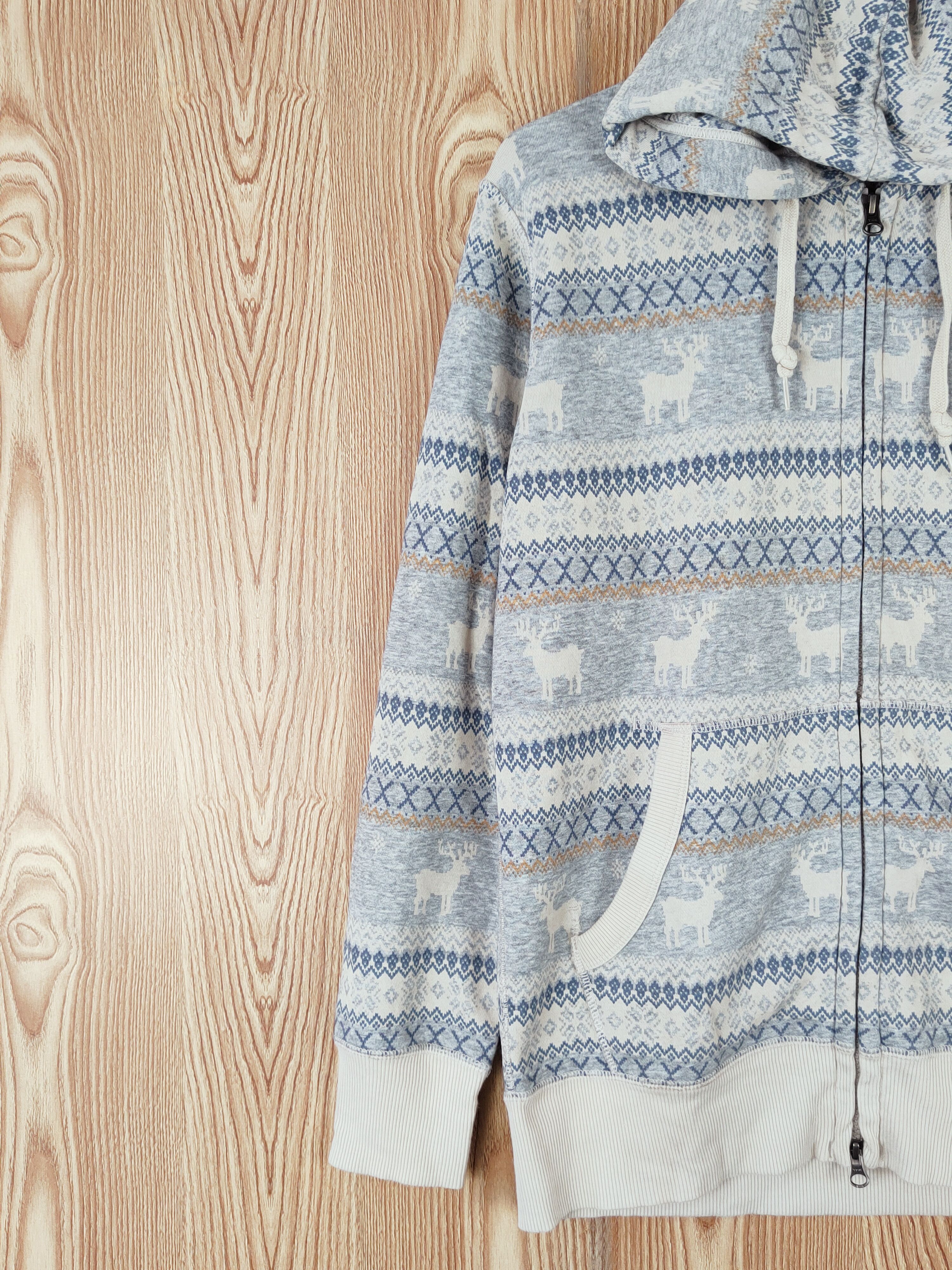Uniqlo × Vintage Vintage Art Design 💥 Uniqlo Gray Hoodie Sweaters Size US L / EU 52-54 / 3 - 3 Thumbnail