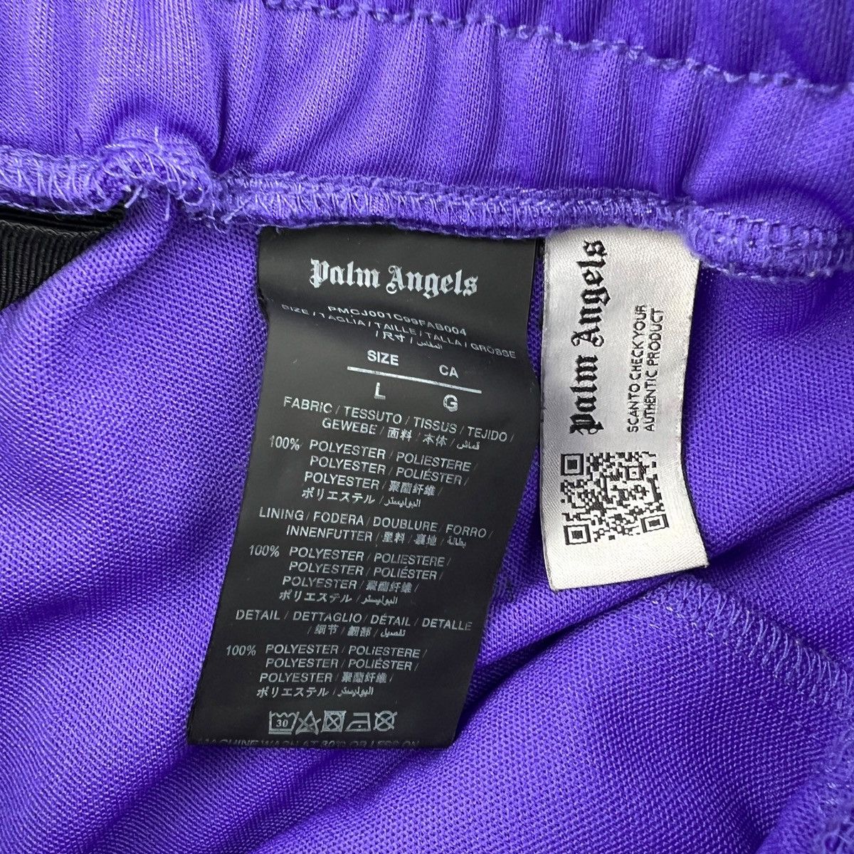 Palm Angels Palm Angels Purple Sweatpants Size US 31 - 4 Thumbnail