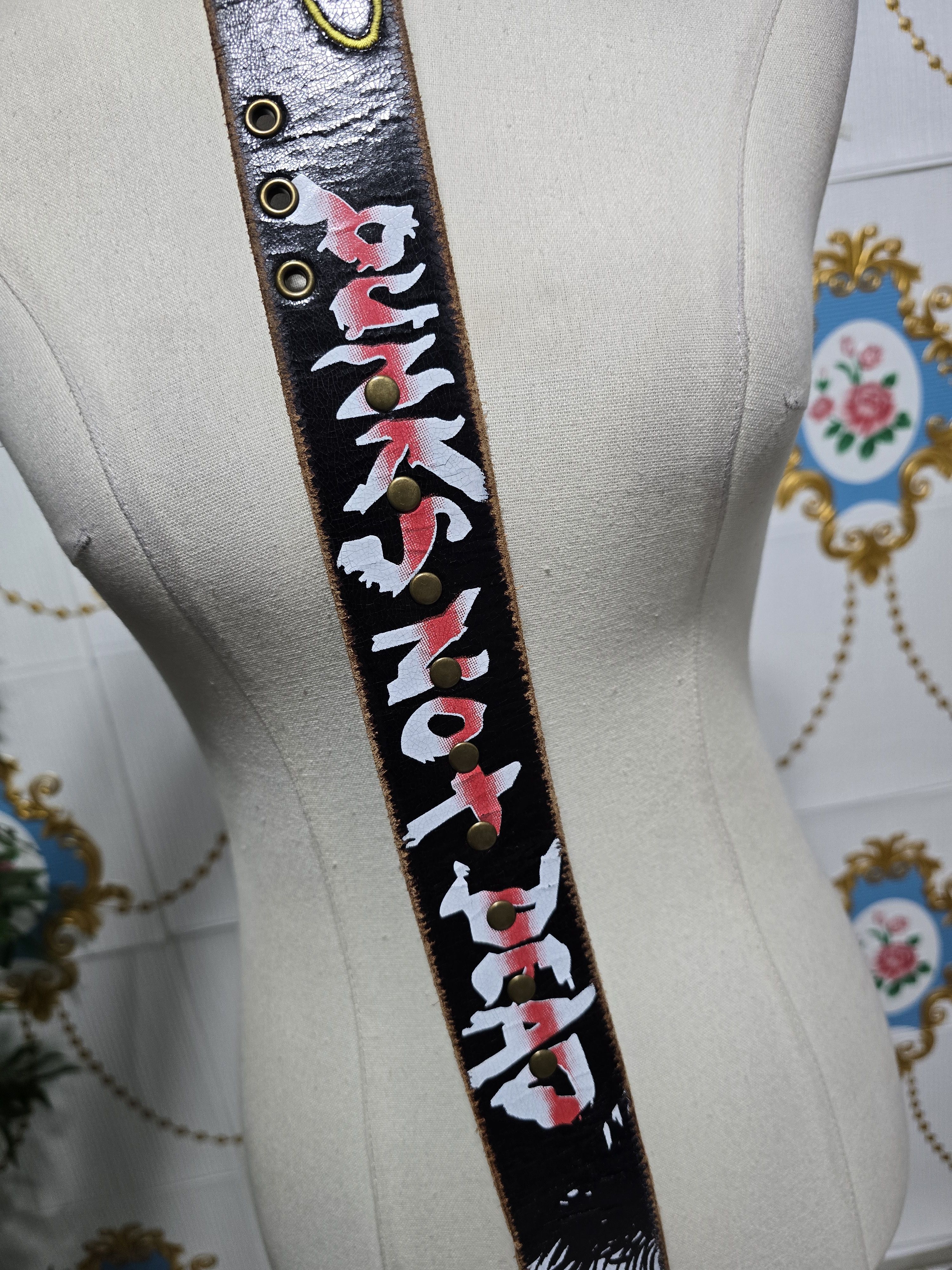 Ed Hardy Vintage ED HARDY HANDMADE genuine leather belt Size ONE SIZE - 3 Thumbnail