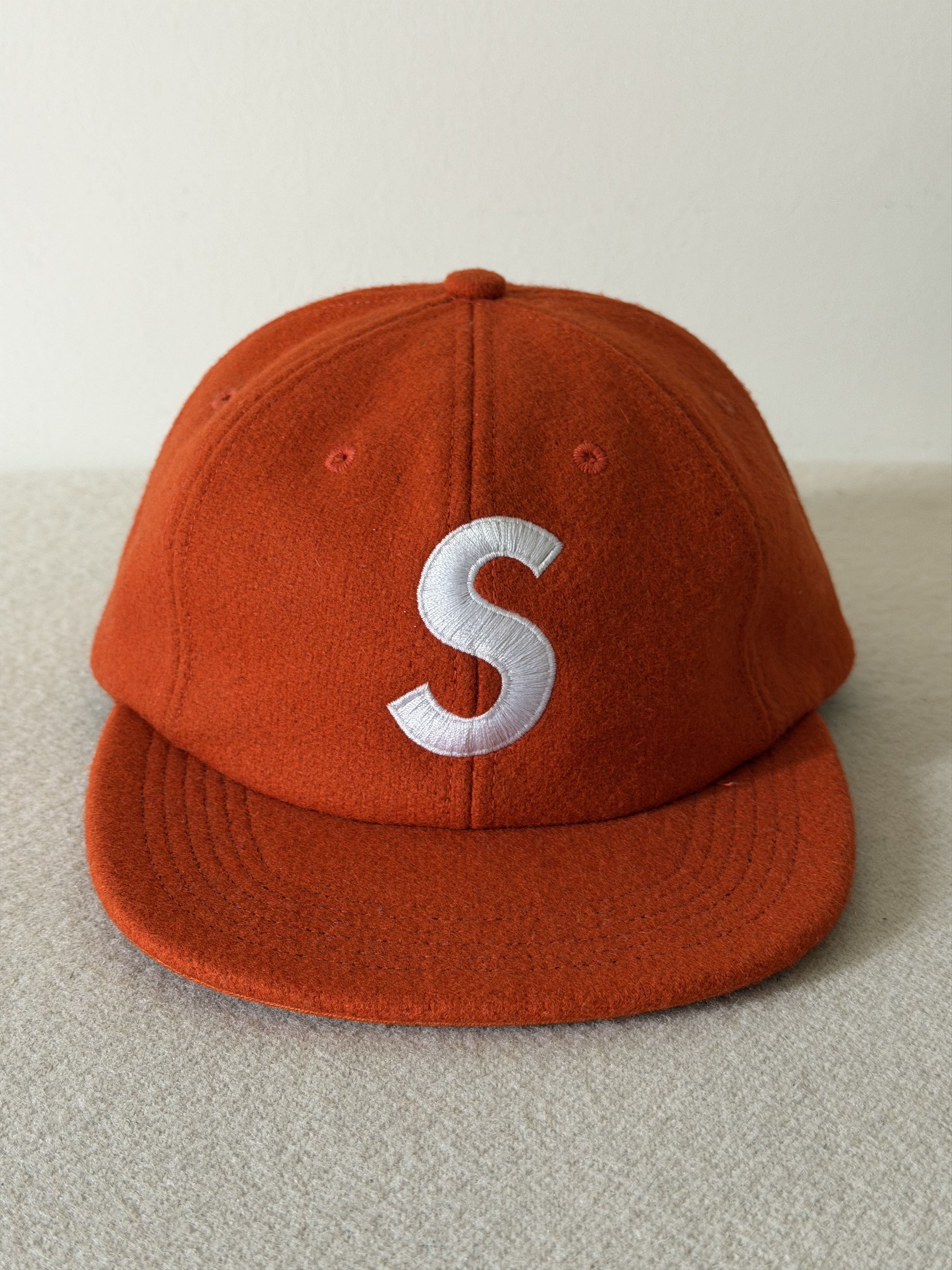 Supreme Supreme S Logo 6-panel Suede Olive FW16 | Grailed