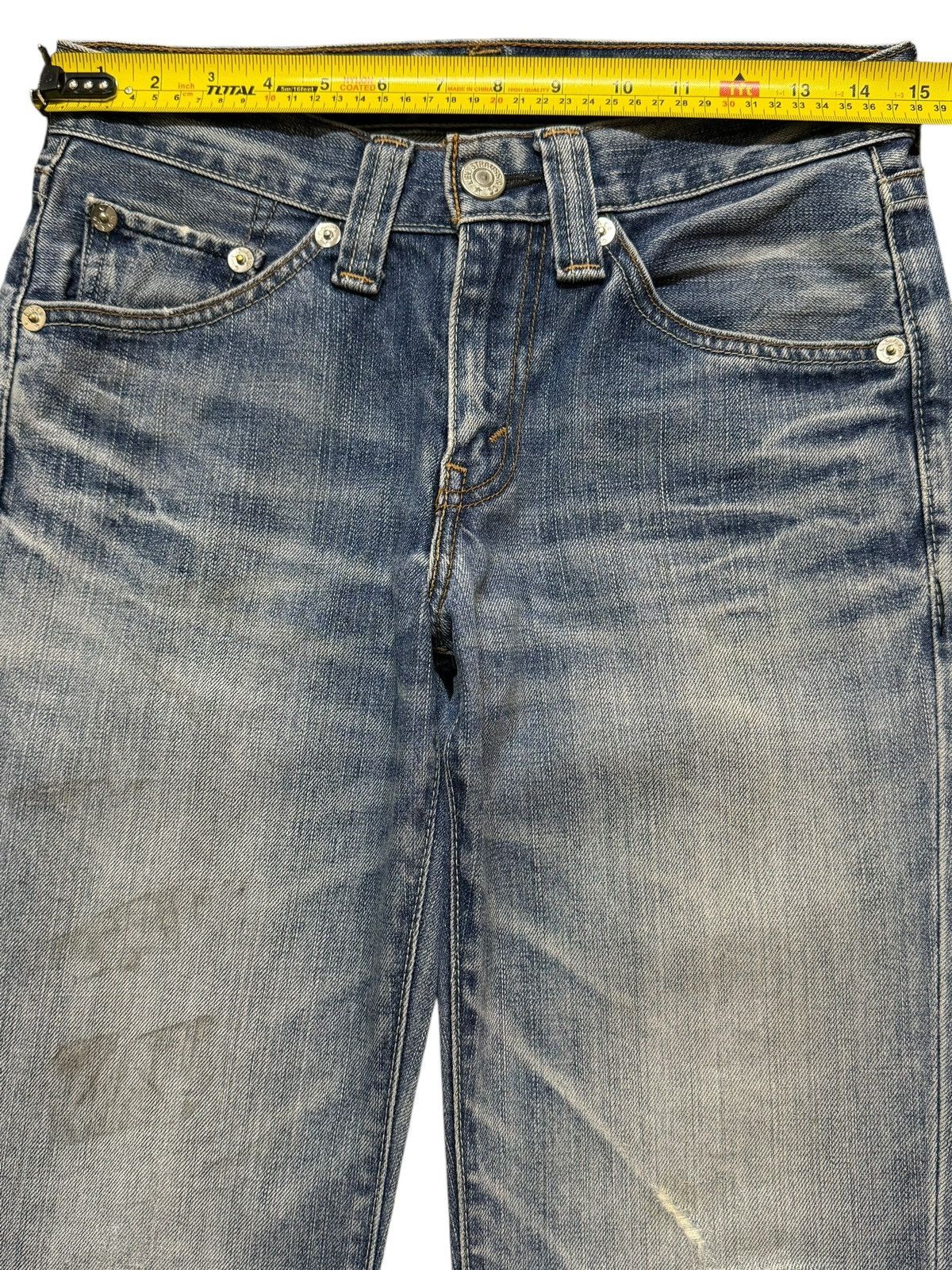 Levi's Vintage Y2K Levis 708 Faded Wash Whiskers Wide Leg Bootcut Size US 30 / EU 46 - 10 Thumbnail