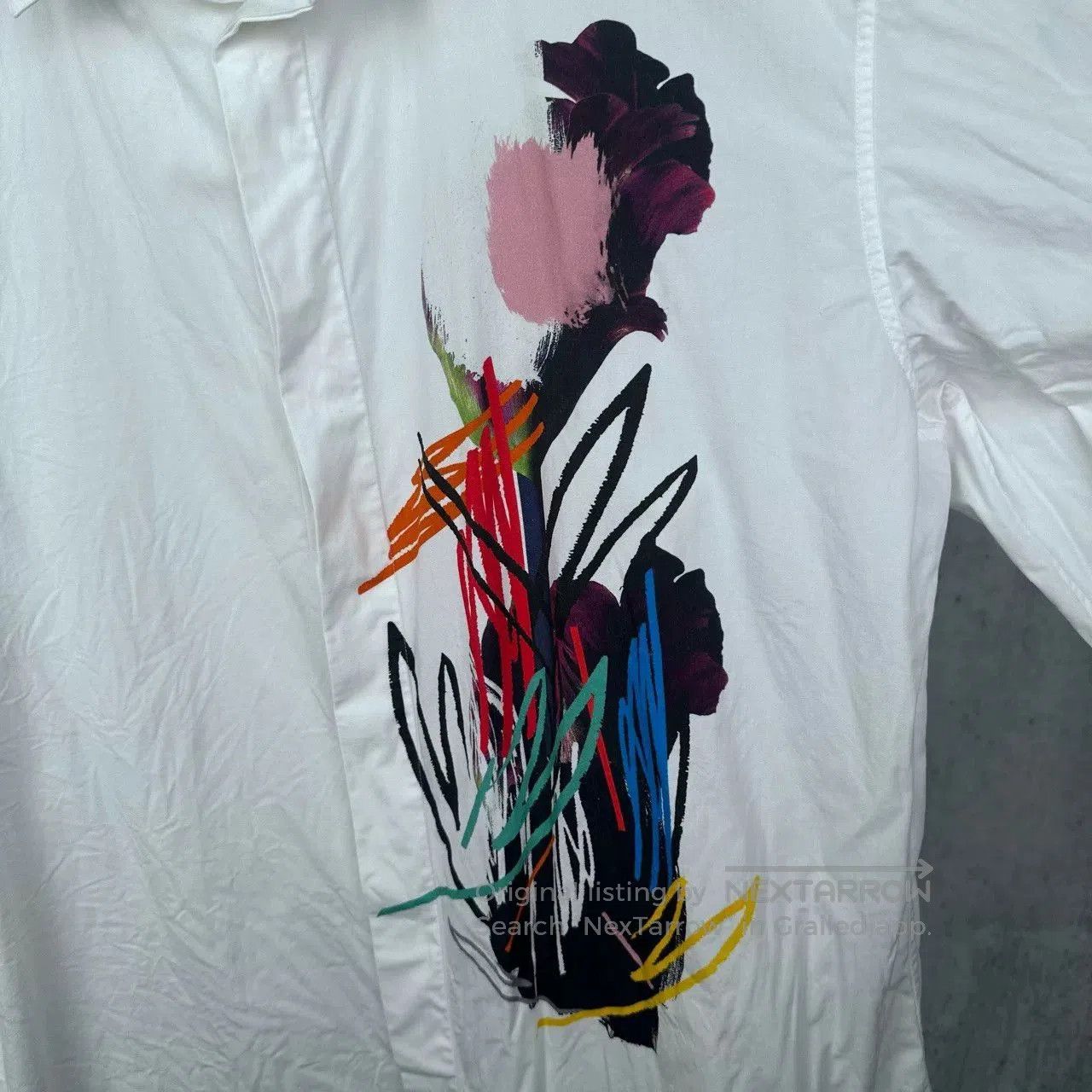 Dior Dior Floral Graffiti Long-Sleeve Shirt. Size US M / EU 48-50 / 2 - 3 Thumbnail