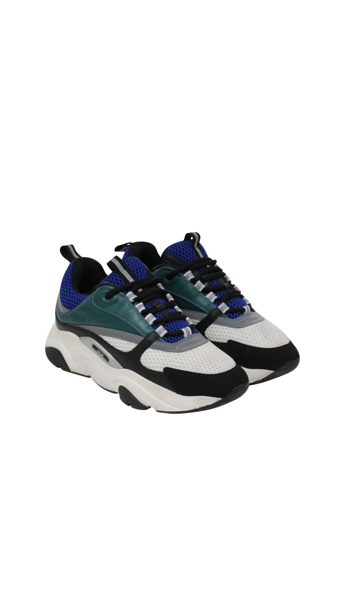 Dior B22 Sneakers White Blue Black Green - 02053 Size US 8 / EU 41 - 1 Thumbnail