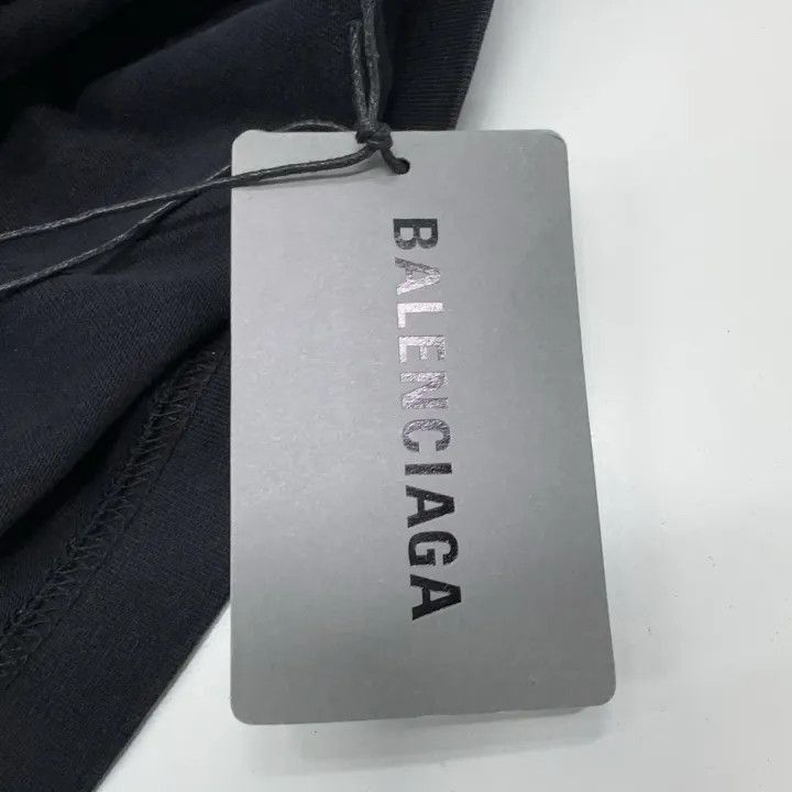 Balenciaga Balenciaga Black Logo Print Short Sleeve T-Shirt 0079-2507 Size US S / EU 44-46 / 1 - 3 Thumbnail