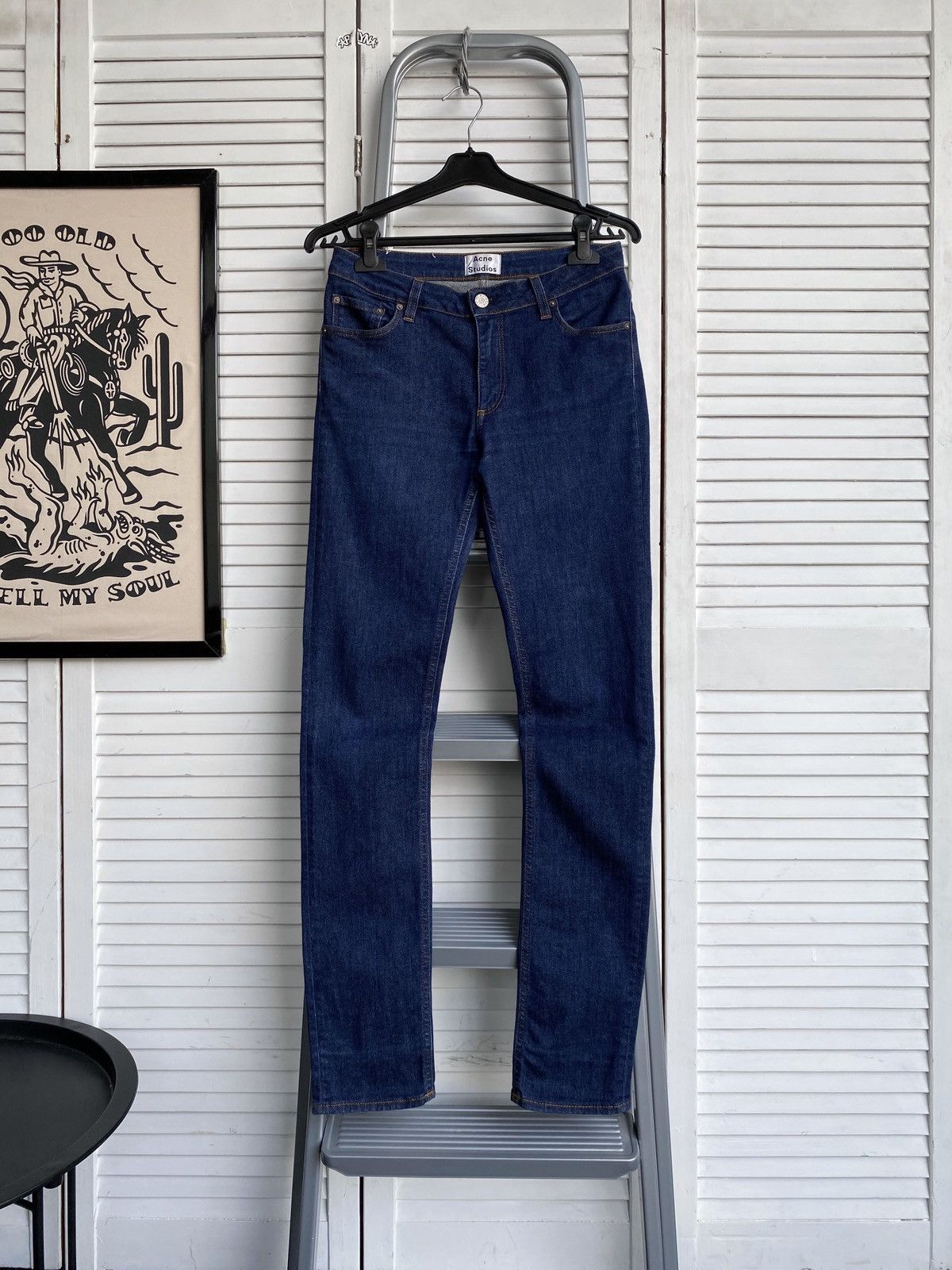 Acne Studios × Japanese Brand Acne Studios Flex Raw Reform Stretch Slim Denim Pants Size 29" - 1 Thumbnail