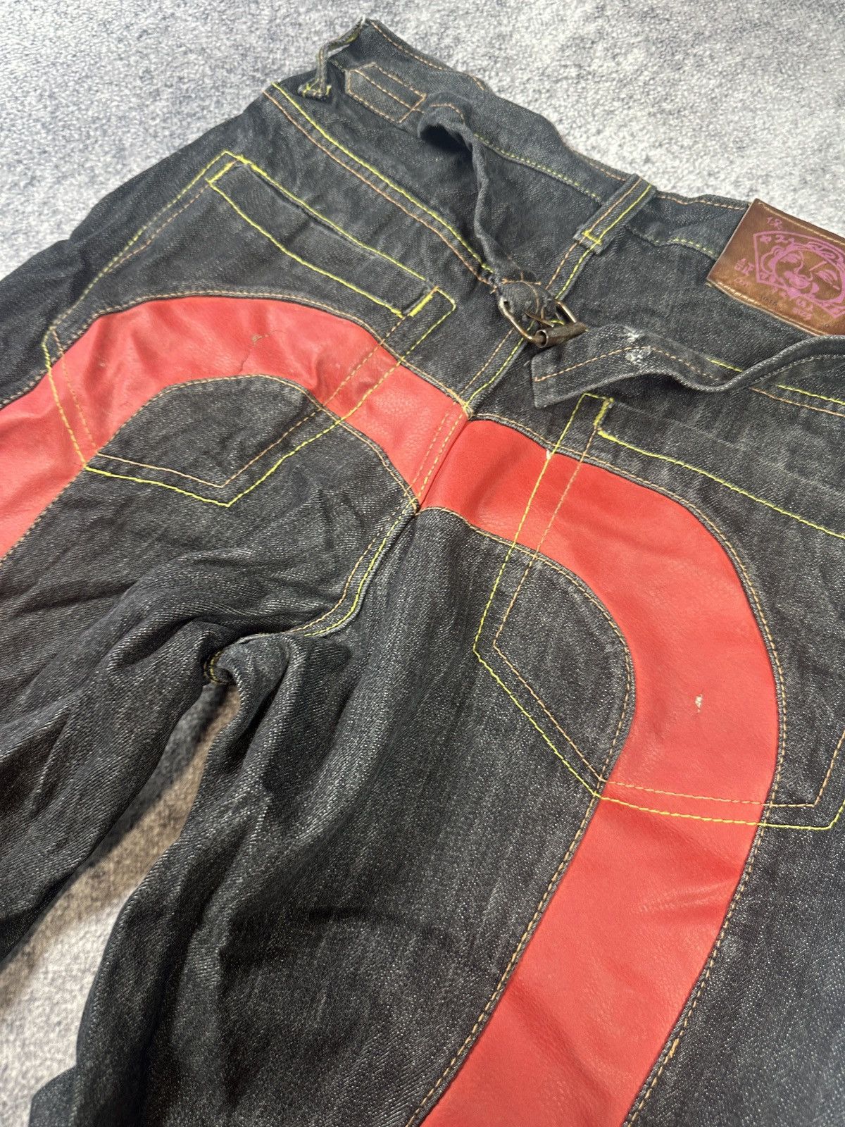 Vintage Y2K vintage Logo Evisu Style jeans denim Streetwear Usa 30 Size US 31 - 5 Thumbnail