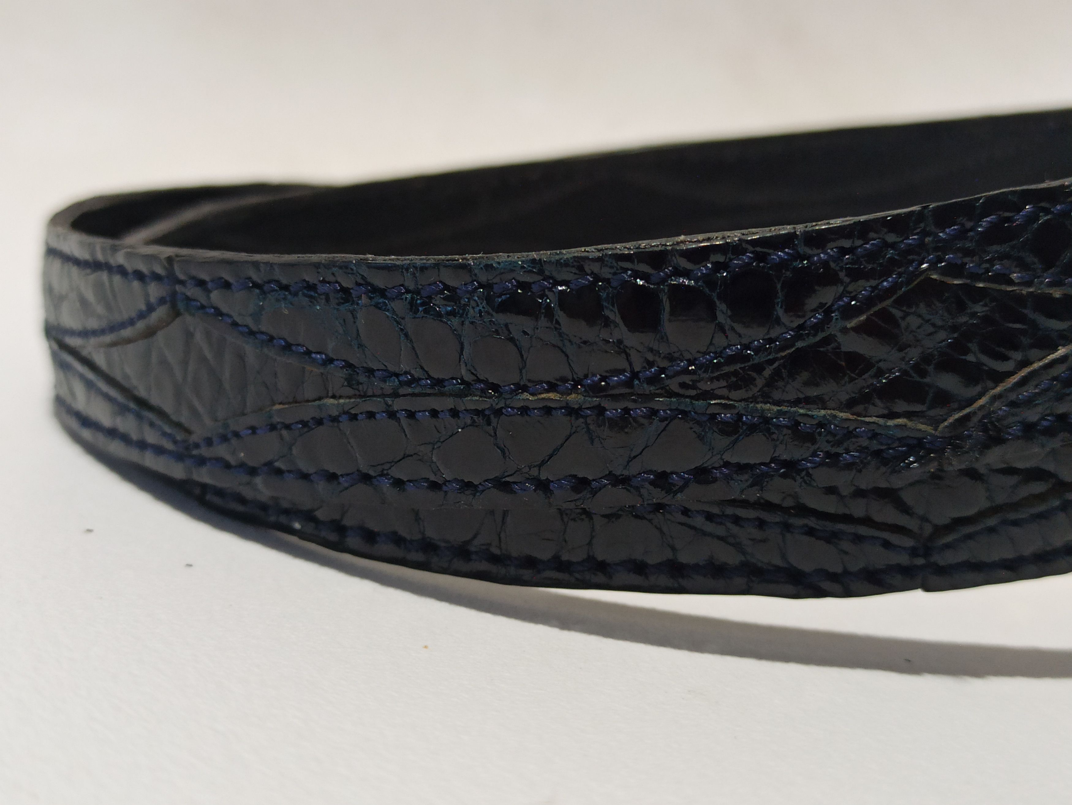Designer × Leather × Vintage vintage crocodile leather women belt Size ONE SIZE - 5 Thumbnail
