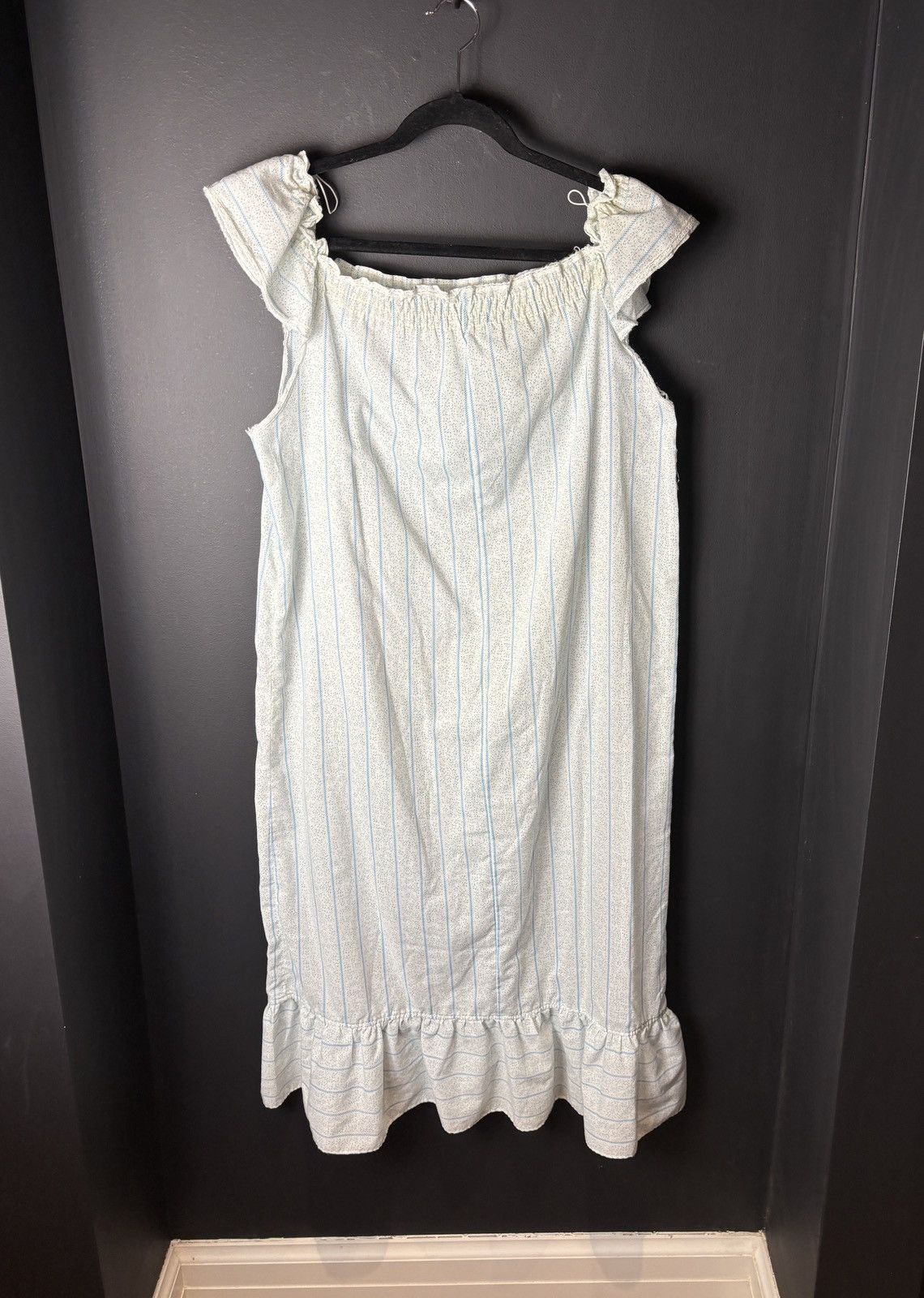 Vintage Vintage Dress Elastic Neck Frock Polka Dot Beach Sun 70s 80s Size M / US 6-8 / IT 42-44 - 1 Thumbnail
