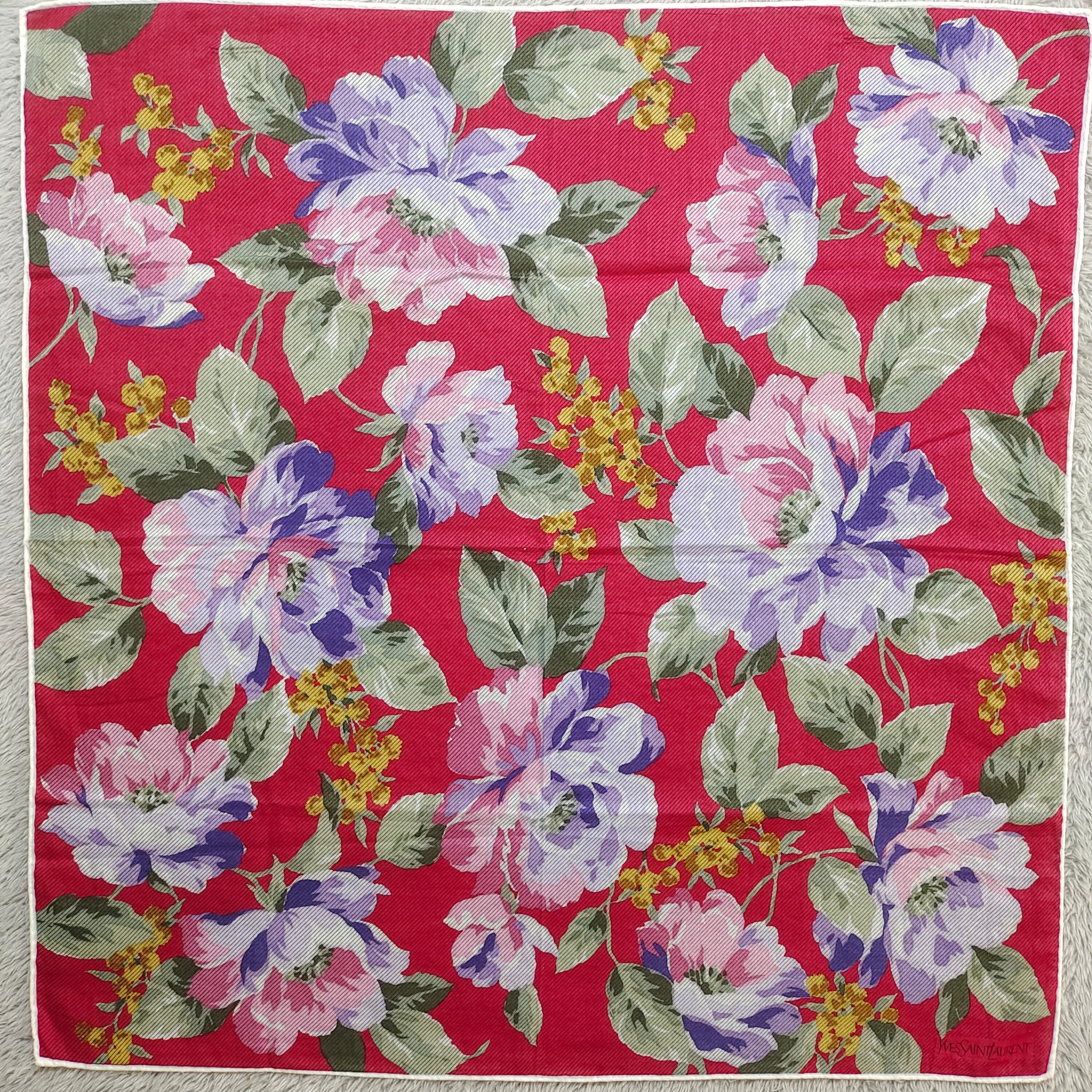 Yves Saint Laurent ‼️LAST OFFER‼️ YVES SAINT LAURENT FLOWER SCARF TOP Size ONE SIZE - 3 Thumbnail