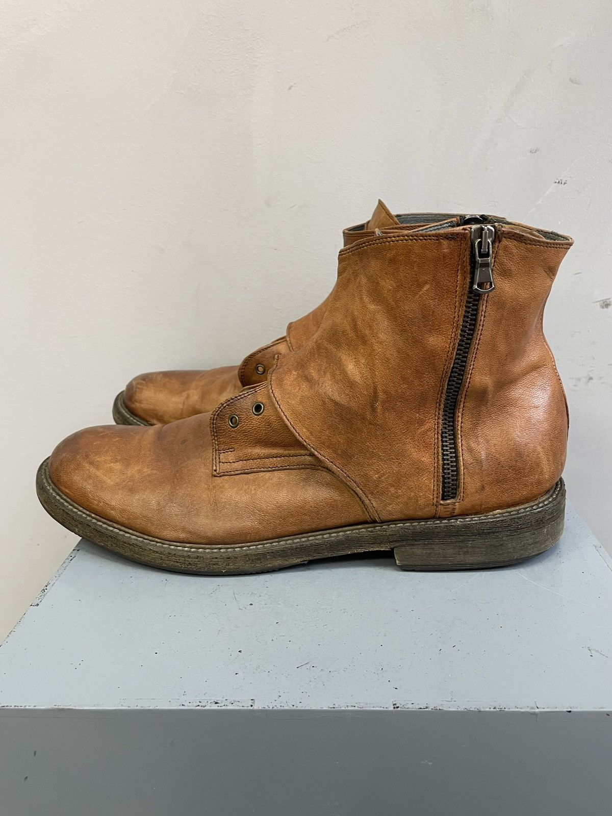 Hedi Slimane Hedi slimane brown boots avant garde retro style Size US 11 / EU 44 - 3 Thumbnail