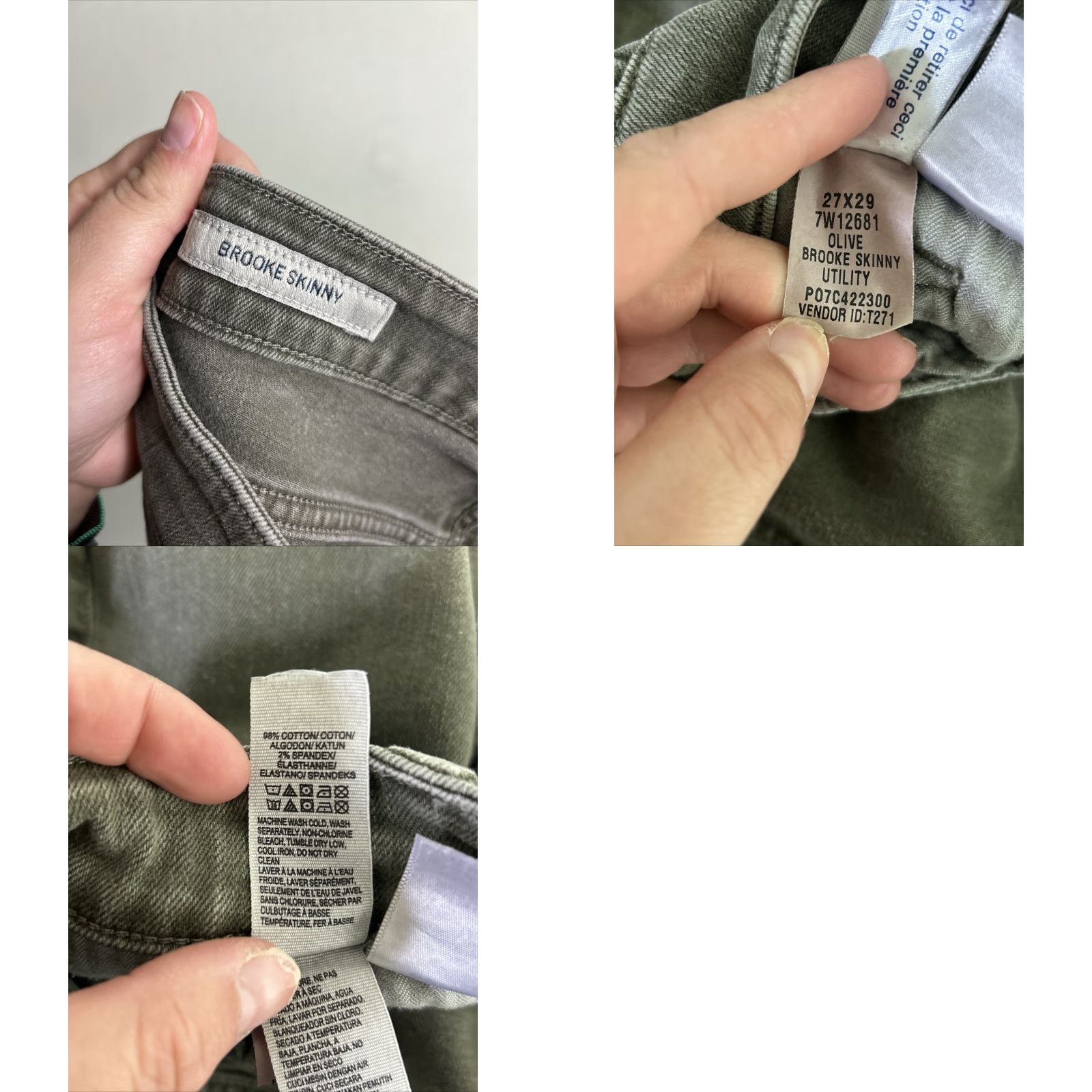 Lucky Brand Lucky Brand Women's Olive Green Brooke Skinny Moto Style Size 4 Jeans User: Lucky Brand Women's Olive Green Brooke Skinny Moto Style Size 4 Jeans Size 27" / US 4 / IT 40 - 9 Thumbnail