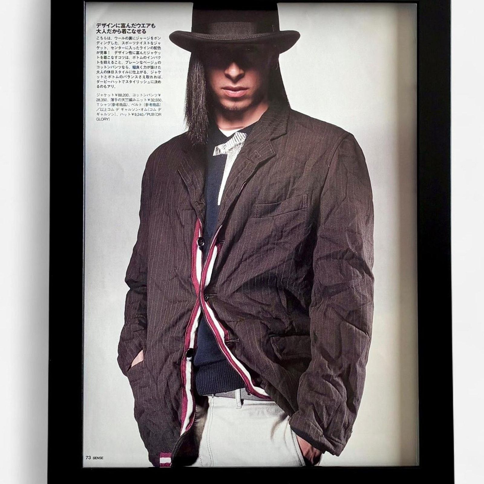 Comme des Garcons × Rei Kawakubo × Vintage Comme des garçons Homme plus Archive Fashion framed 9x11 Size ONE SIZE - 1 Thumbnail